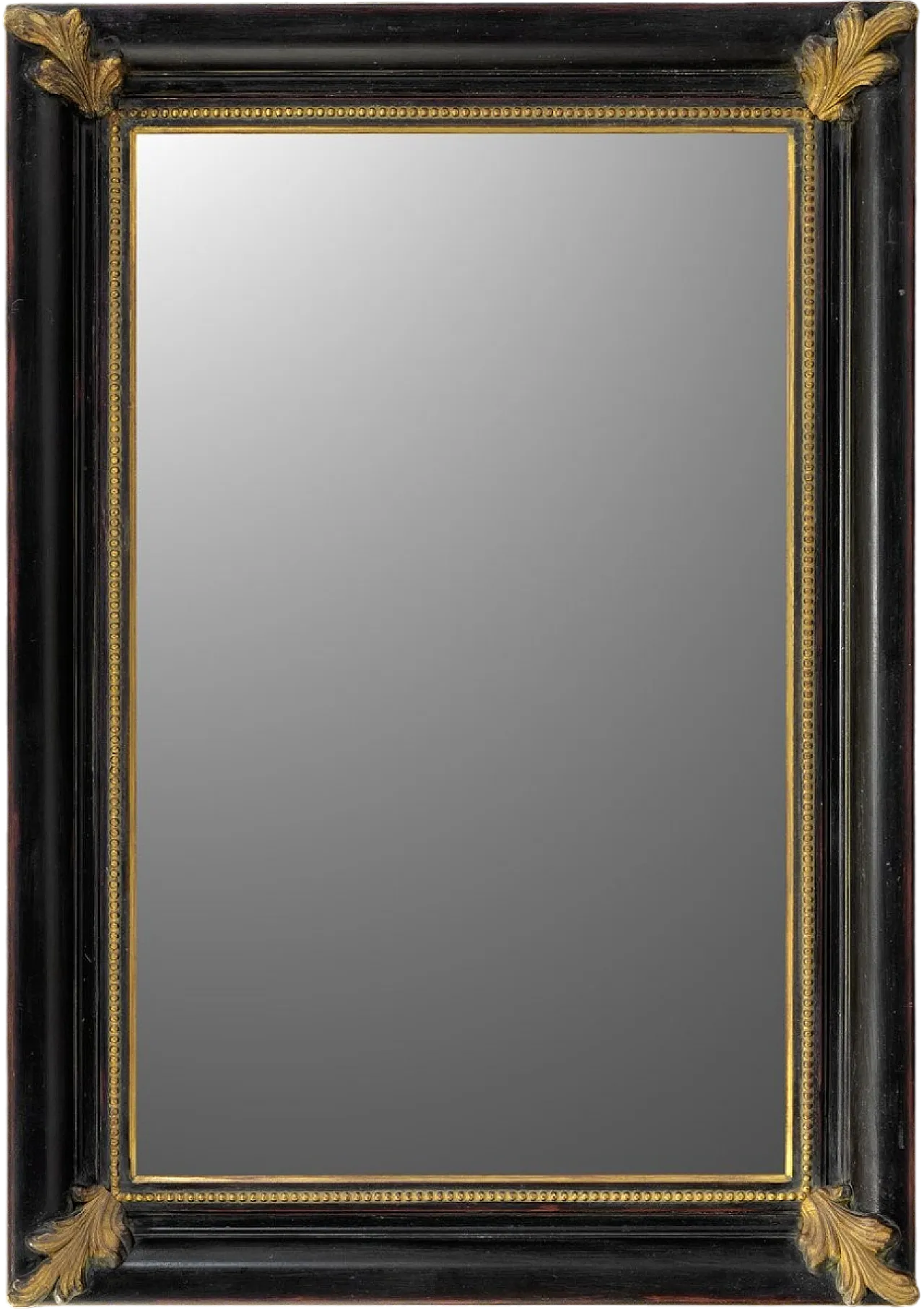 Salvator ebony and gold wall mirror, 1980s 5