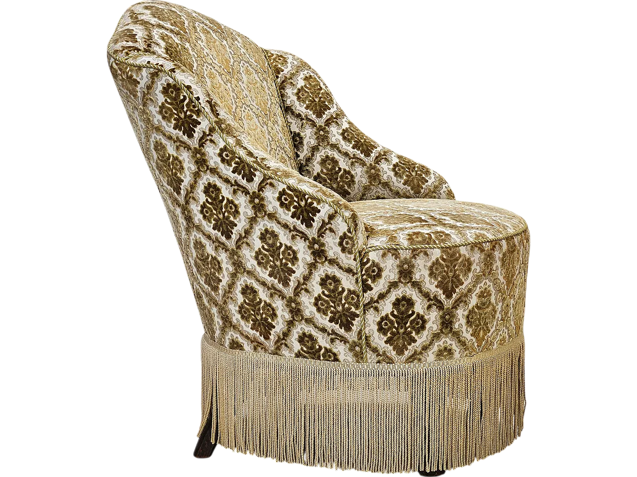 Sedia danese velluto, anni '50 19