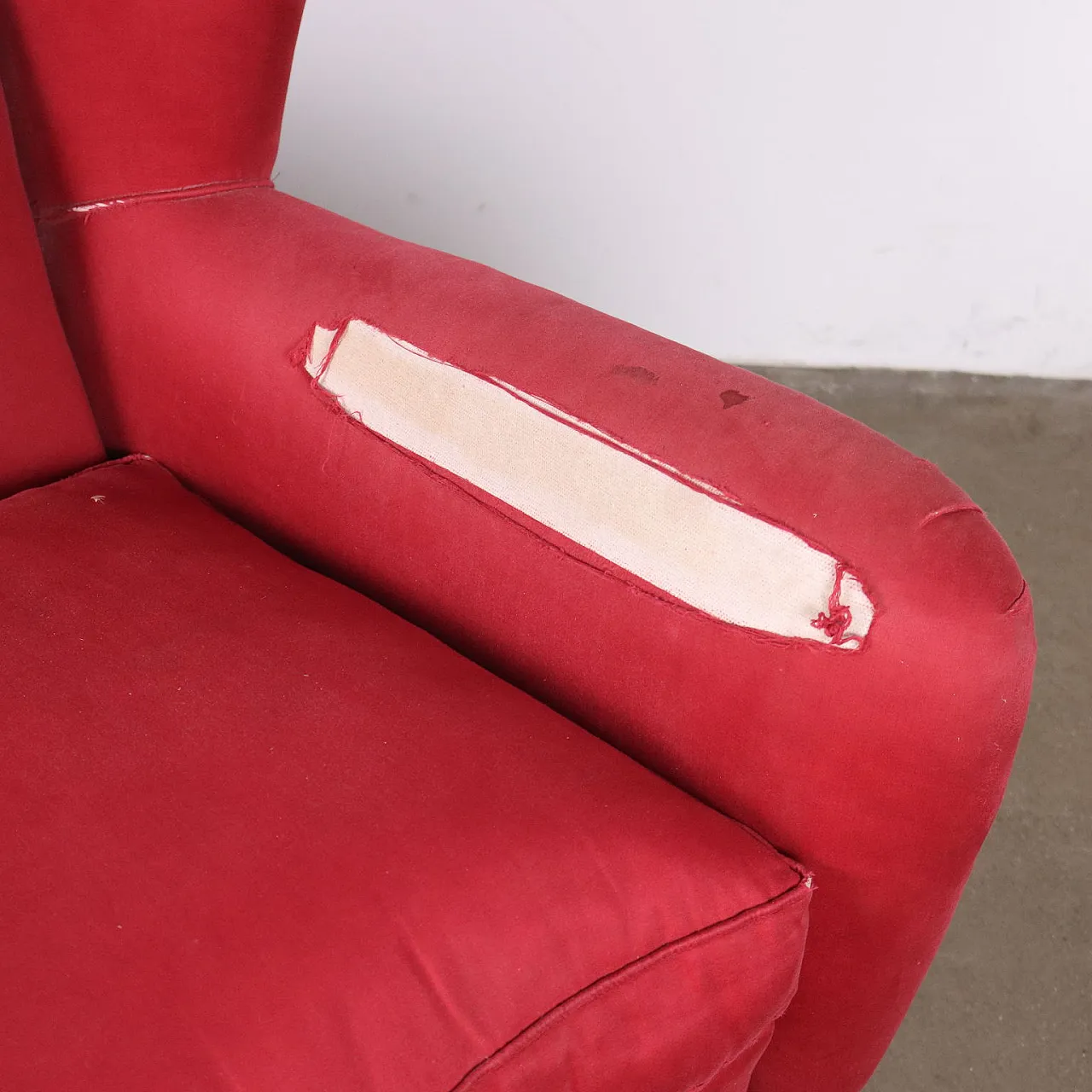 Divano in tessuto, anni '50 5