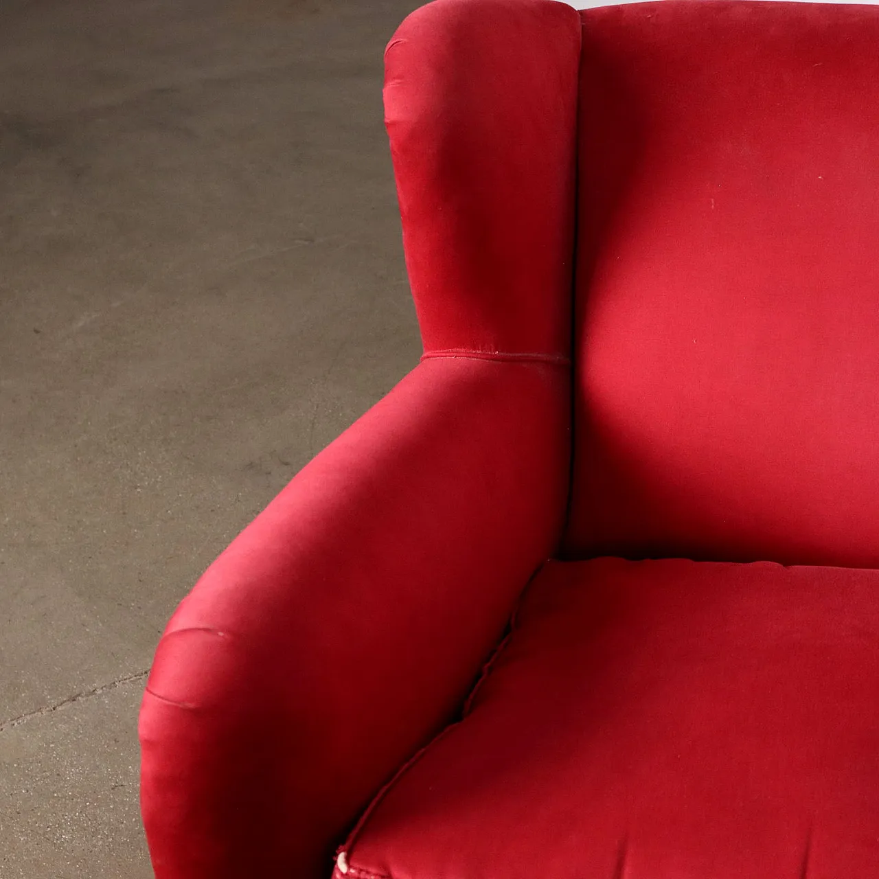 Divano in tessuto, anni '50 6