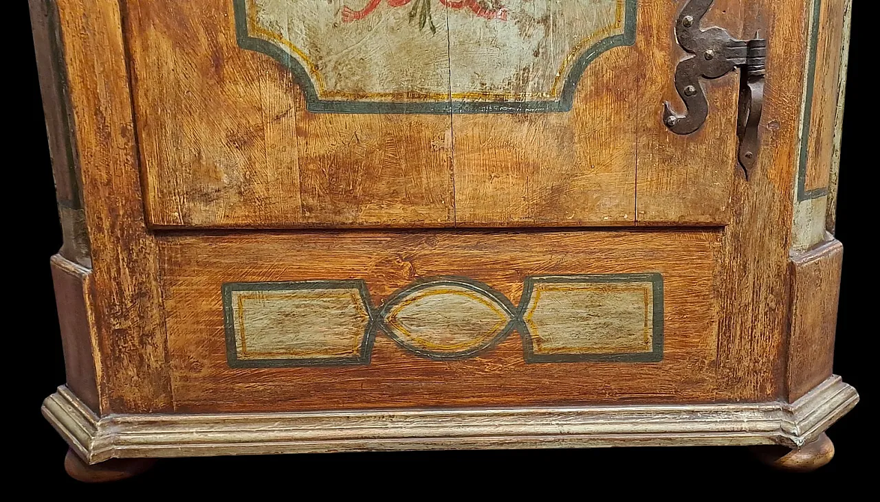 Armadio tirolese ad un'anta dipinto, '800 5