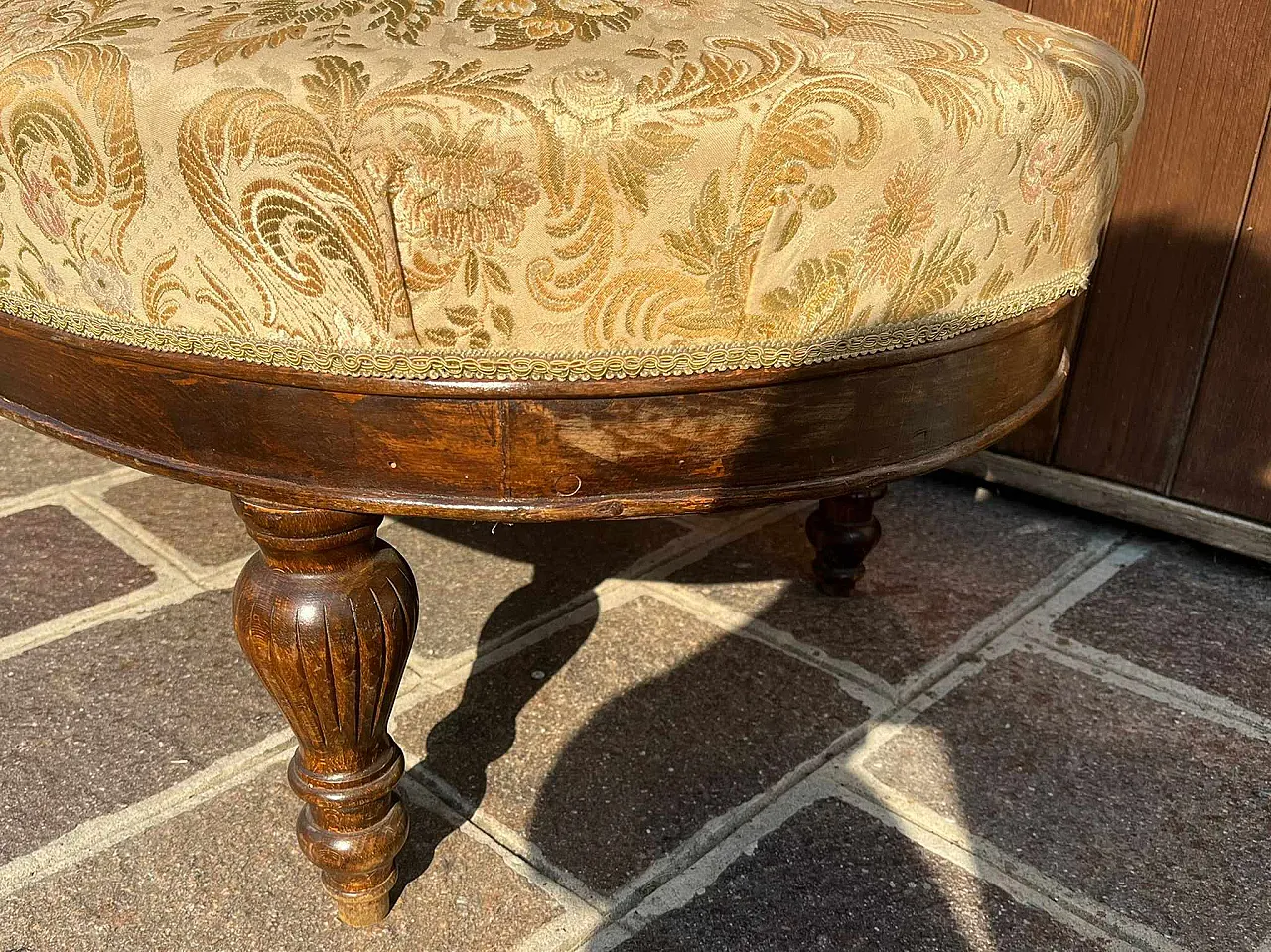 Divano a dormeuse in noce, anni '70 6