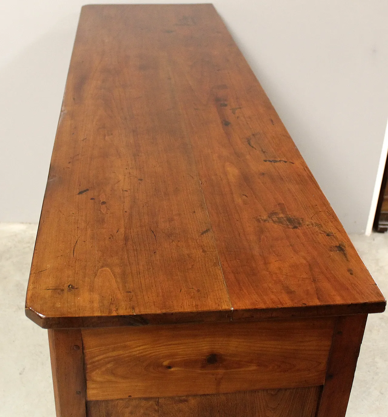 Sideboard 3 ante luigi Filippo in cherry, 19th century 8