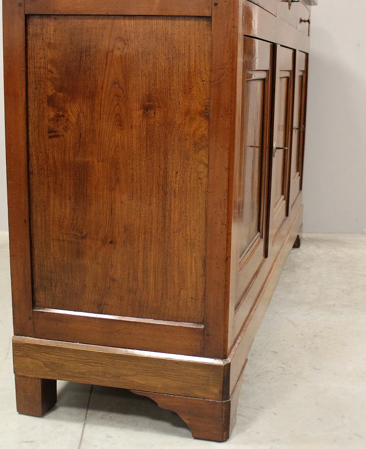 Sideboard 3 ante luigi Filippo in cherry, 19th century 11