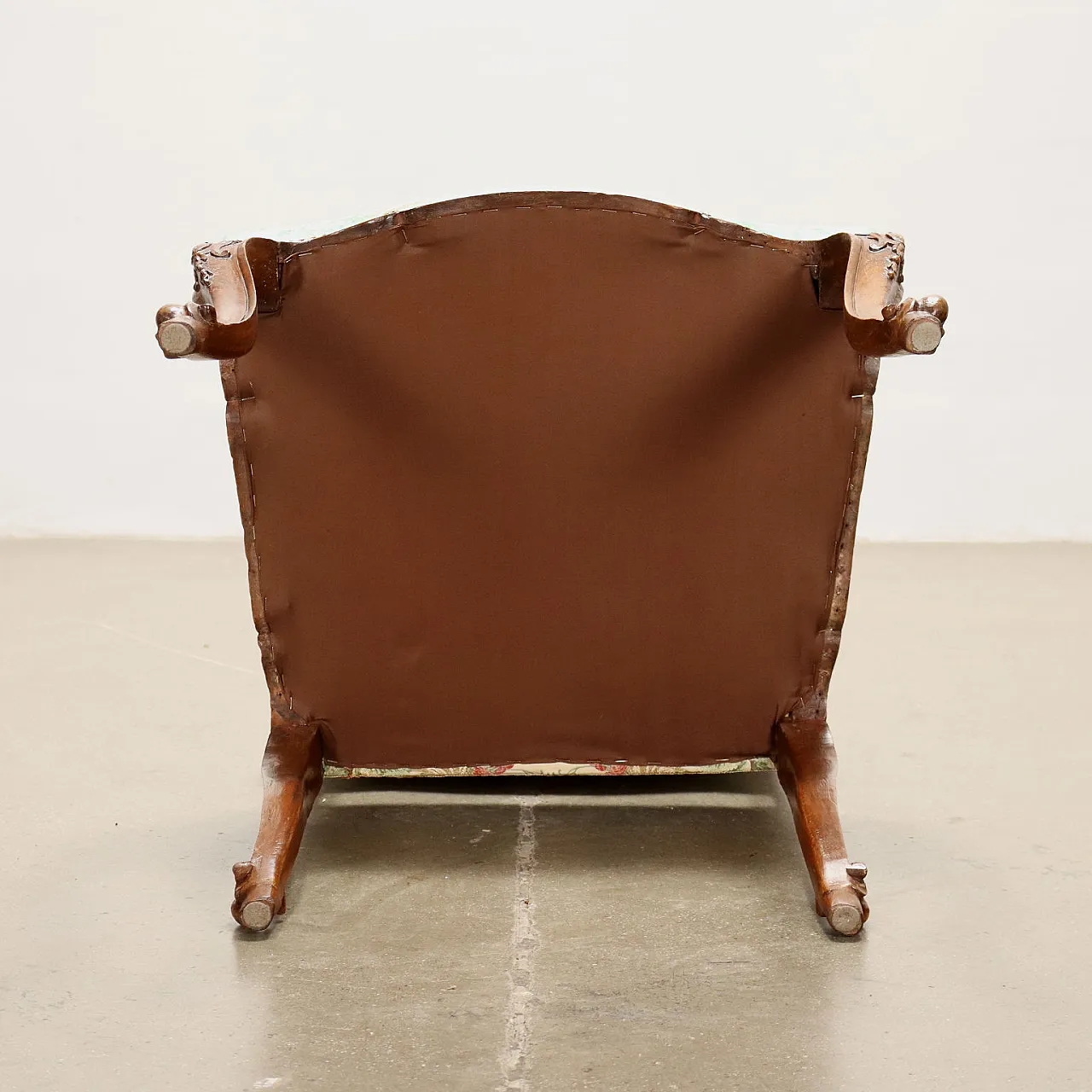 Pair of Barocchetto wood and fabric chairs, mid-18th century 6