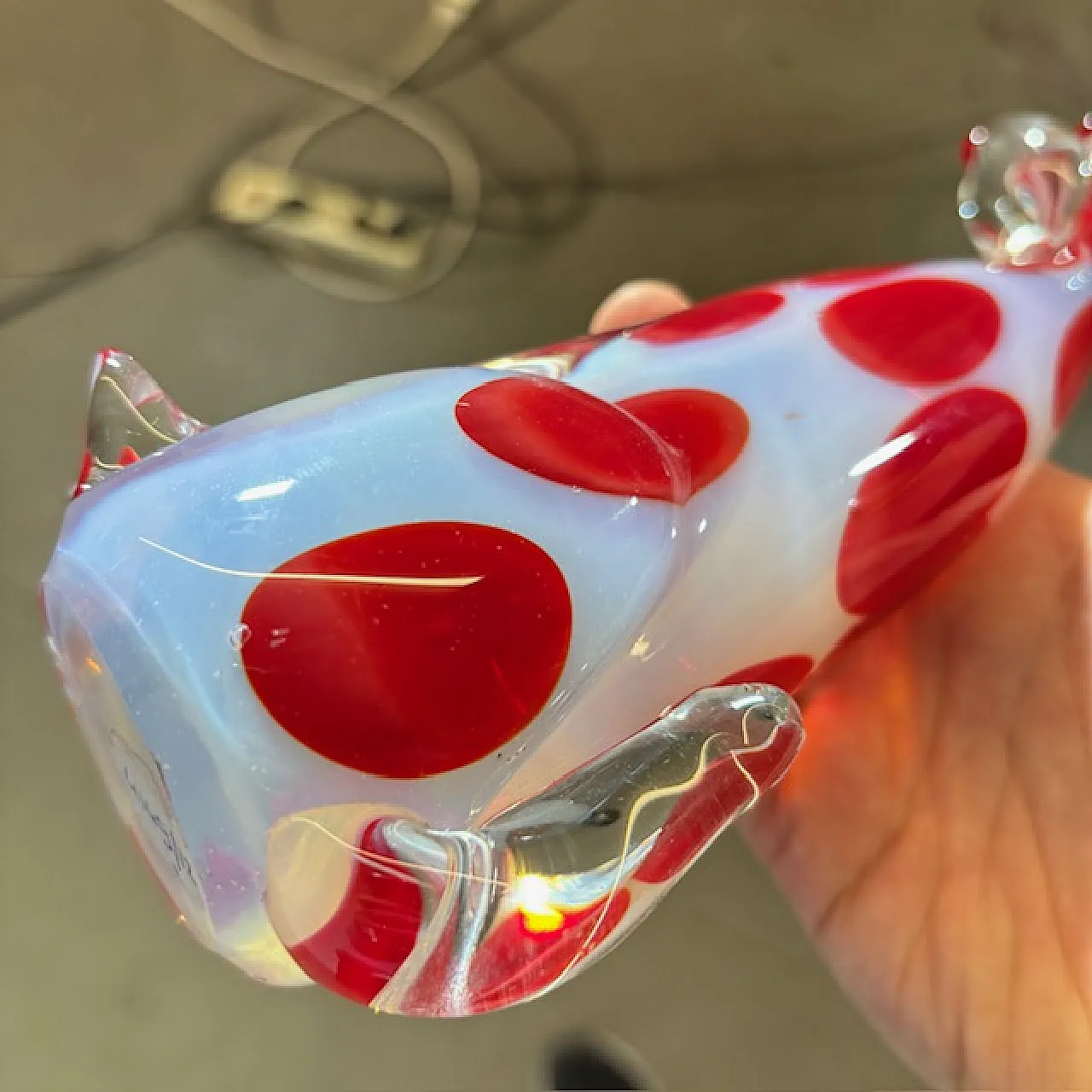 Scultura vetro Murano Cane, anni '70 11