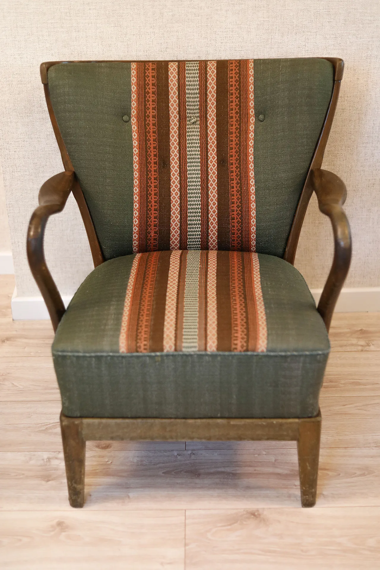 Poltrona retrò vintage di Alfred Christensen, anni '50 2