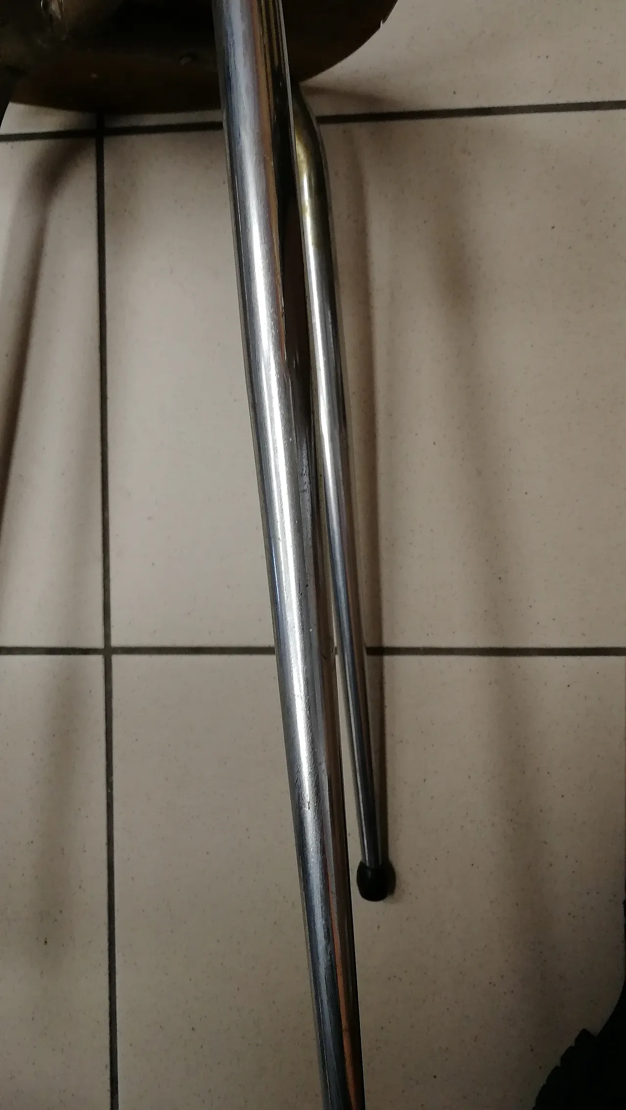 Stool in blue Formica, 70s 6