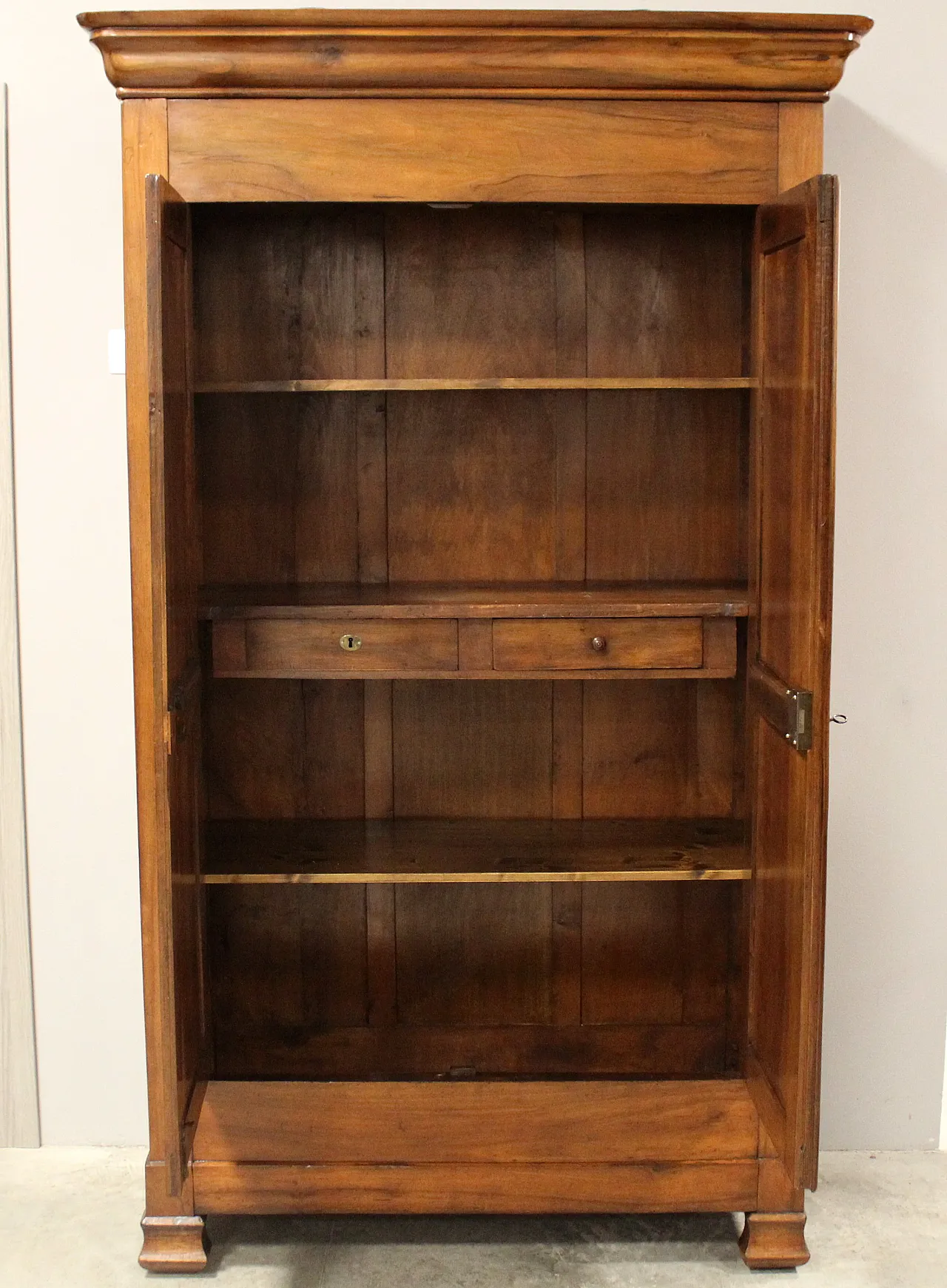 Antico armadio credenza Luigi Filippo in noce, '800 9