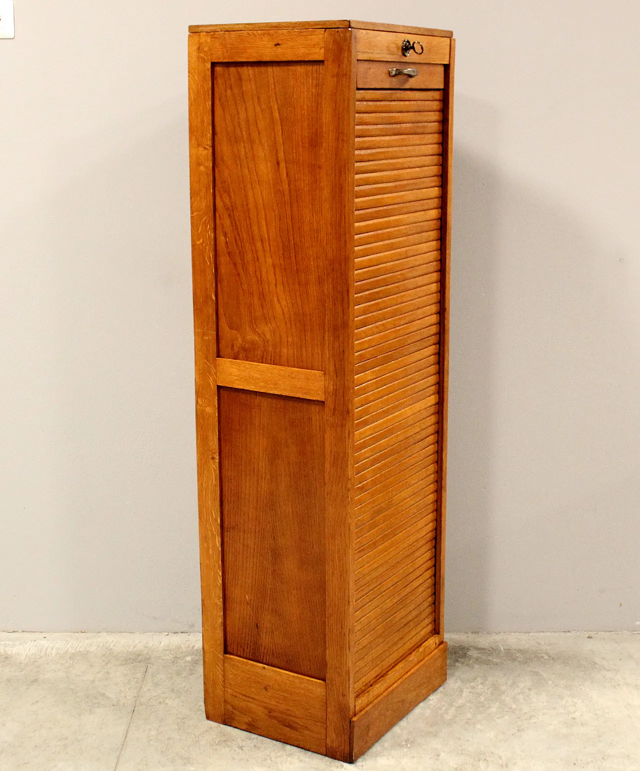 Classificatore archivio schedario serranda in rovere, primi '900 2