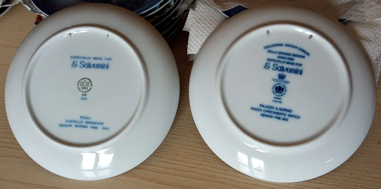 Piatti da collezione Genova Antica, anni '90 11