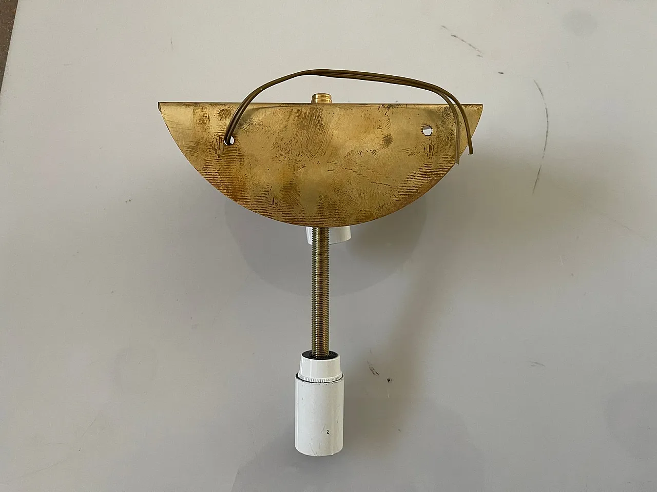 Coppia di applique Tronchi in vetro di Murano bianco latte, anni '70 3