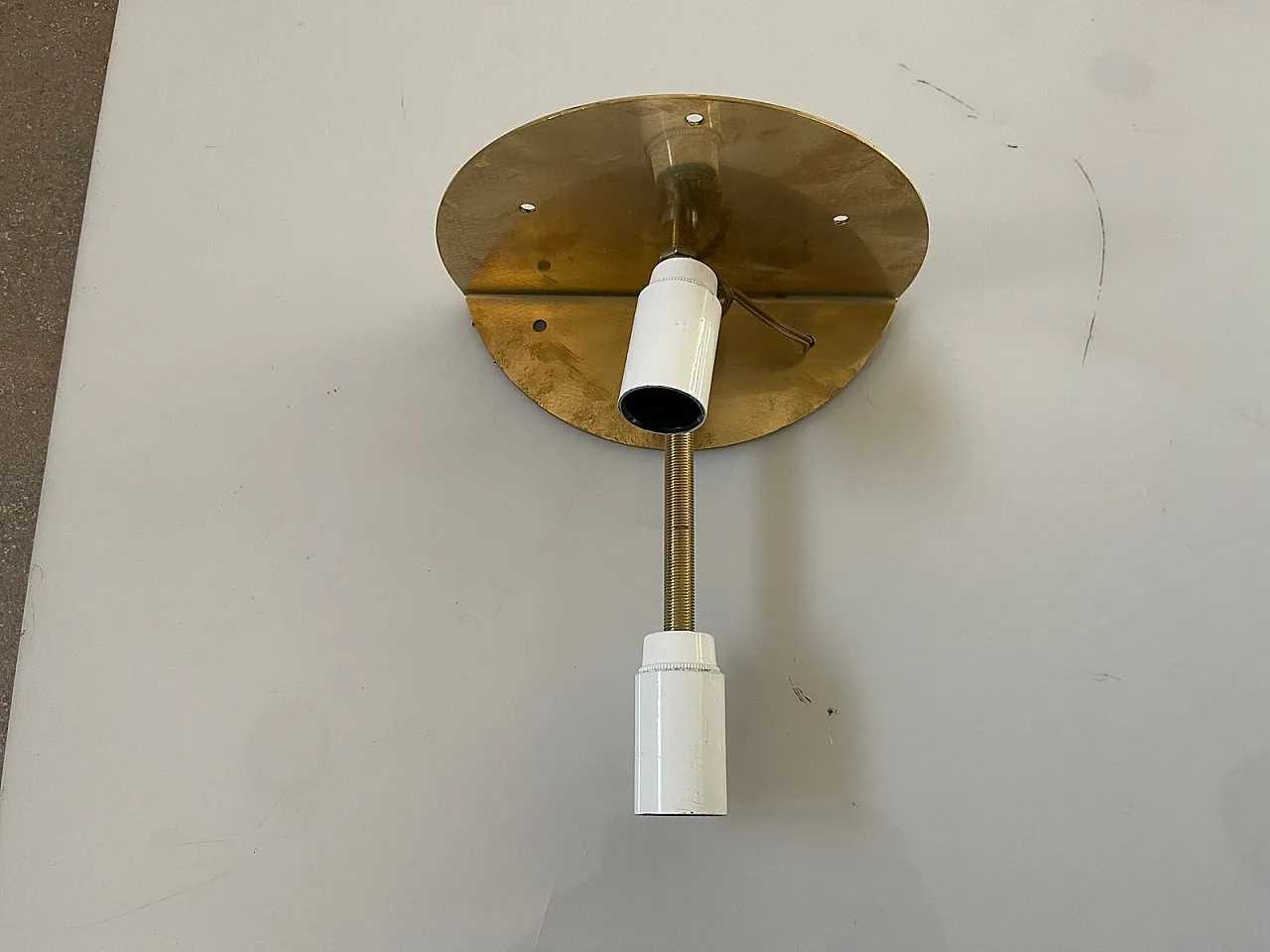 Coppia di applique Tronchi in vetro di Murano bianco latte, anni '70 4