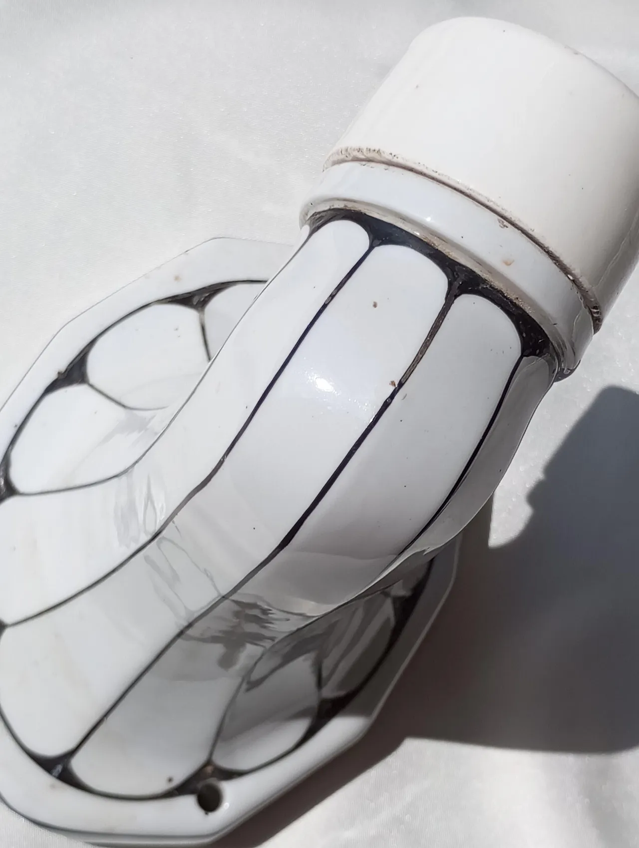 Lampada da parete Art Noveau in porcellana Brunquell Germania, 60s 3