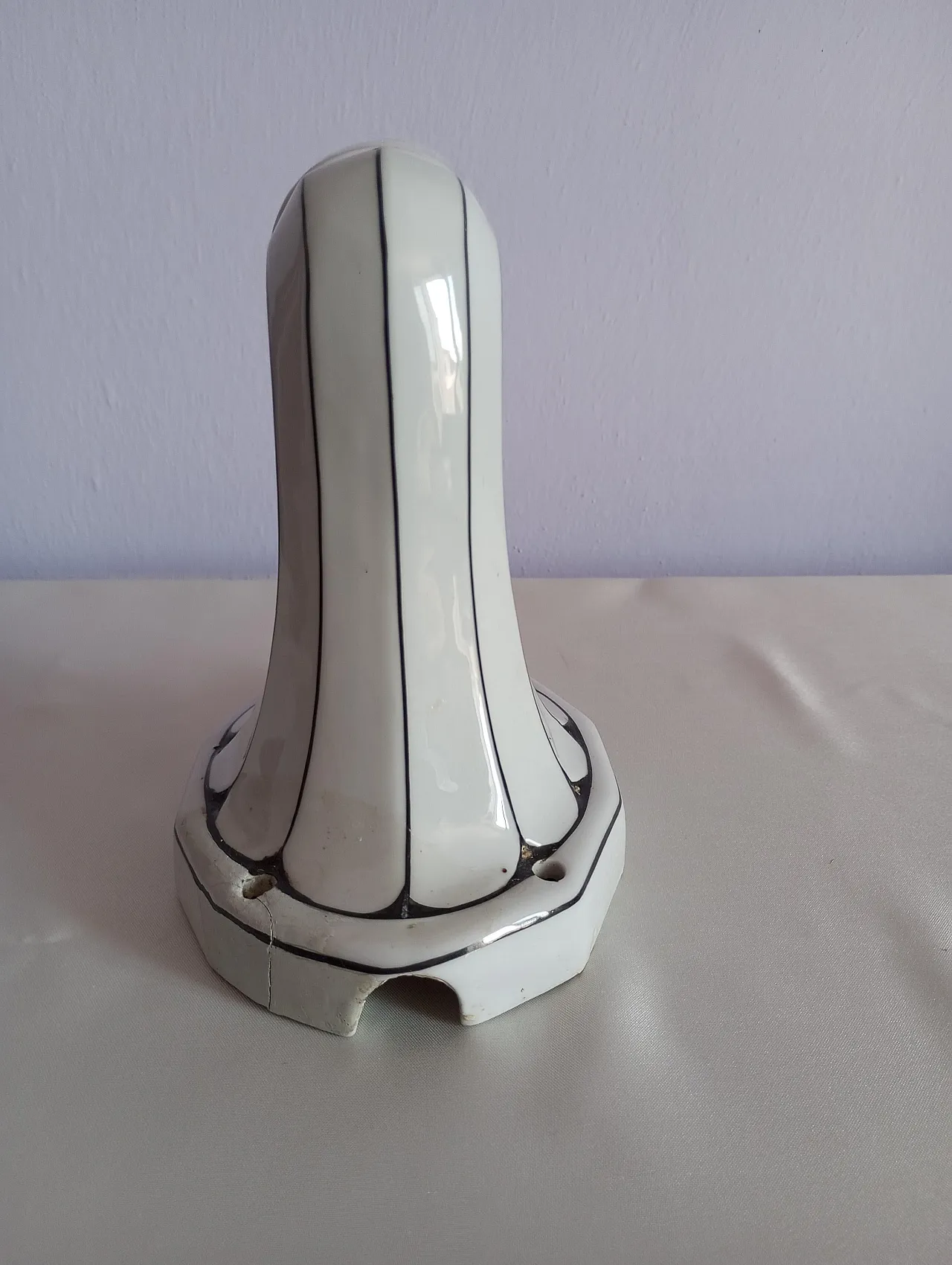 Lampada da parete Art Noveau in porcellana Brunquell Germania, 60s 4