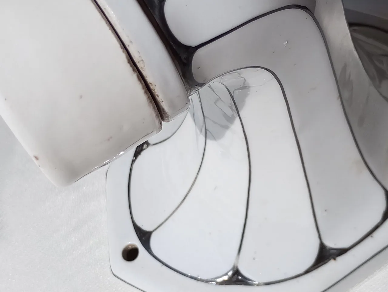 Lampada da parete Art Noveau in porcellana Brunquell Germania, 60s 8