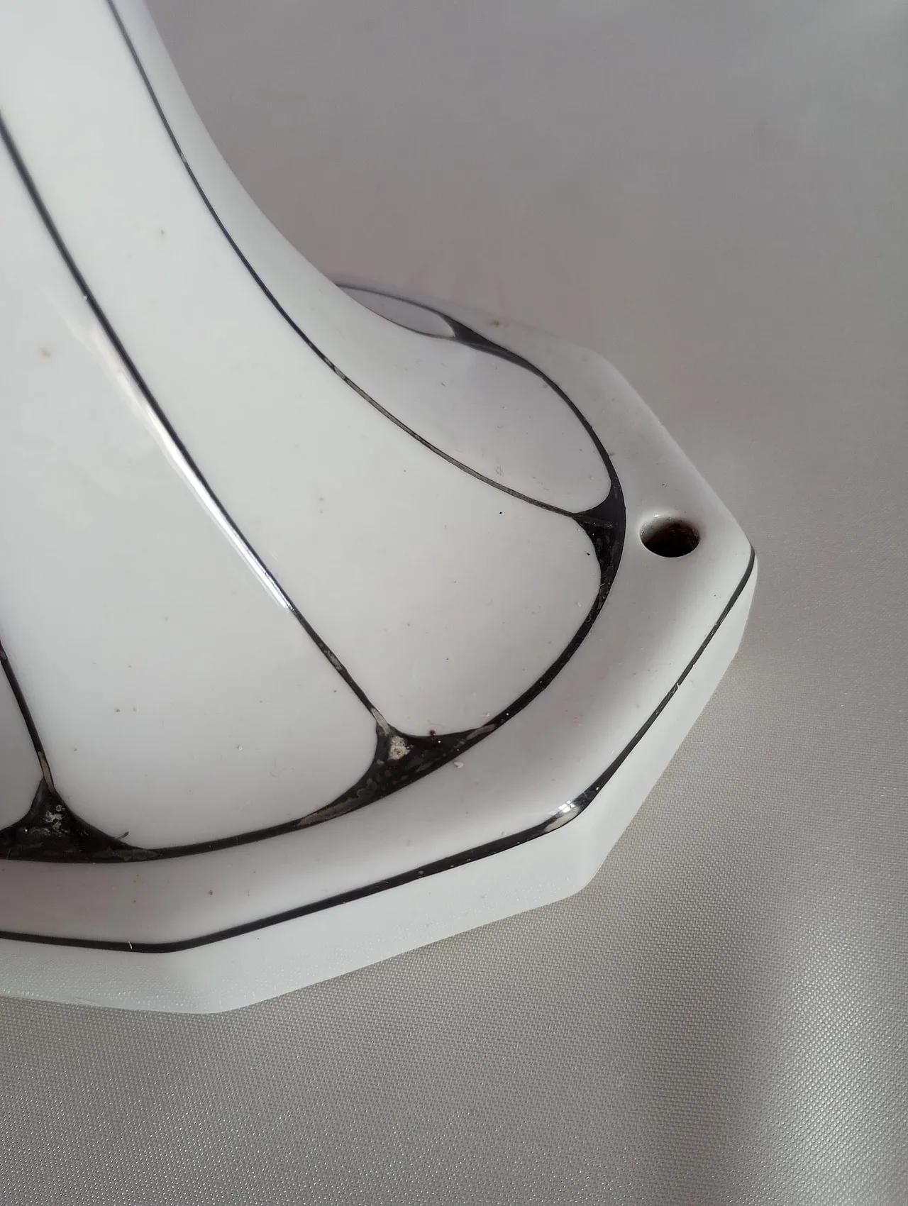 Lampada da parete Art Noveau in porcellana Brunquell Germania, 60s 9