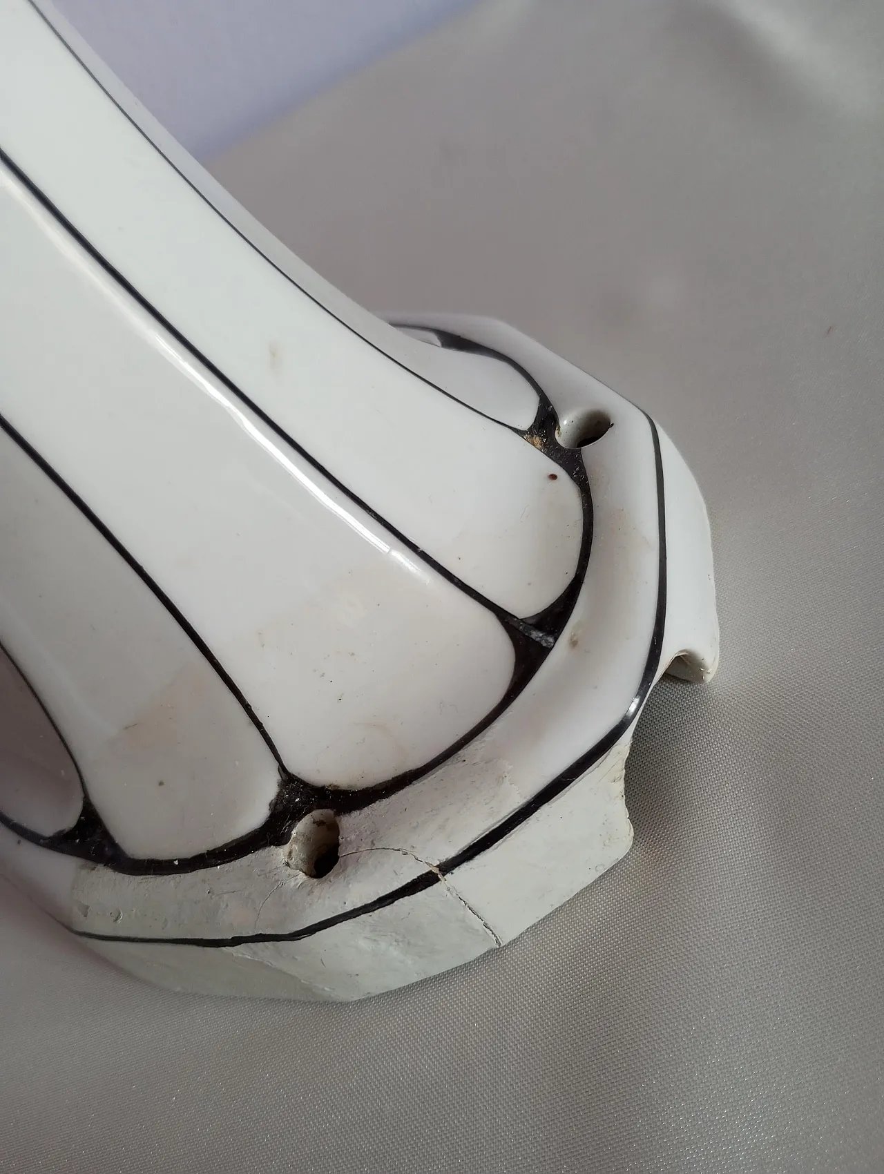 Lampada da parete Art Noveau in porcellana Brunquell Germania, 60s 13