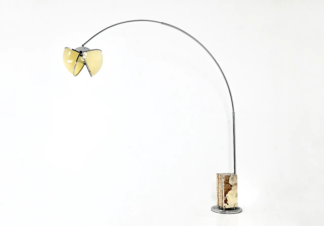 "Pac-Man" lampada da pavimento arco di Superstudio per Poltronova, anni '70 1