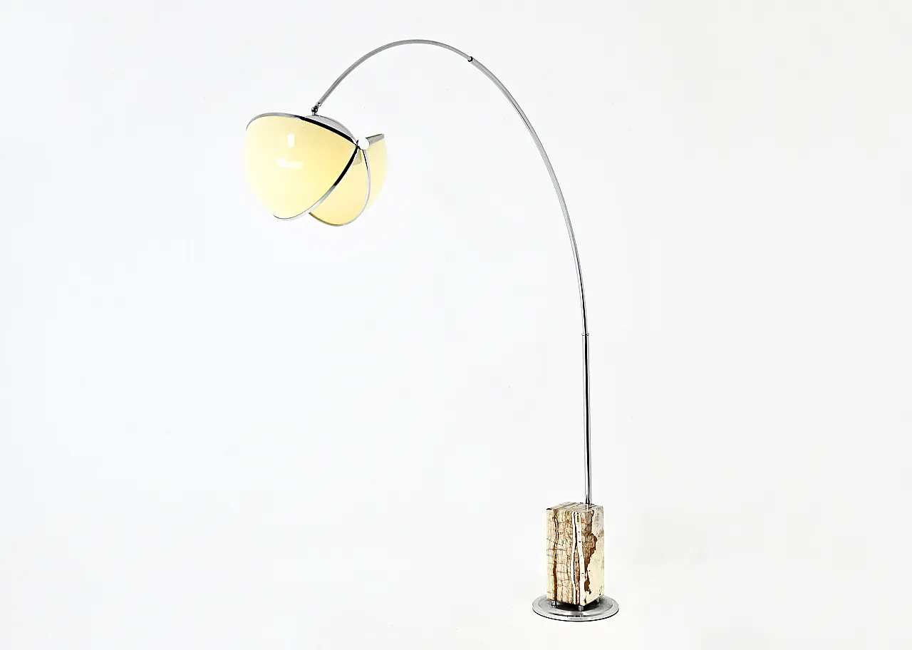 "Pac-Man" lampada da pavimento arco di Superstudio per Poltronova, anni '70 2