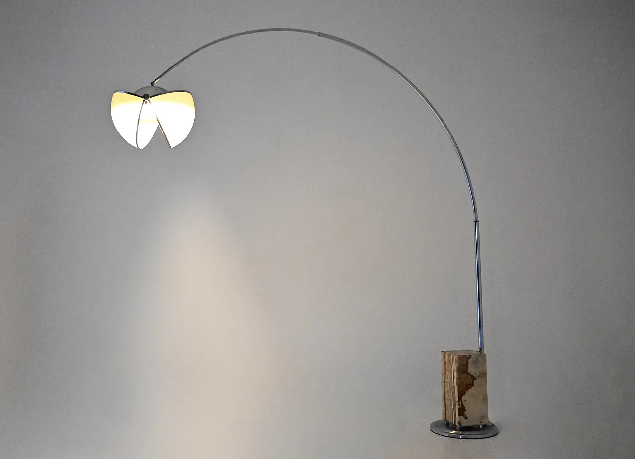 "Pac-Man" lampada da pavimento arco di Superstudio per Poltronova, anni '70 4