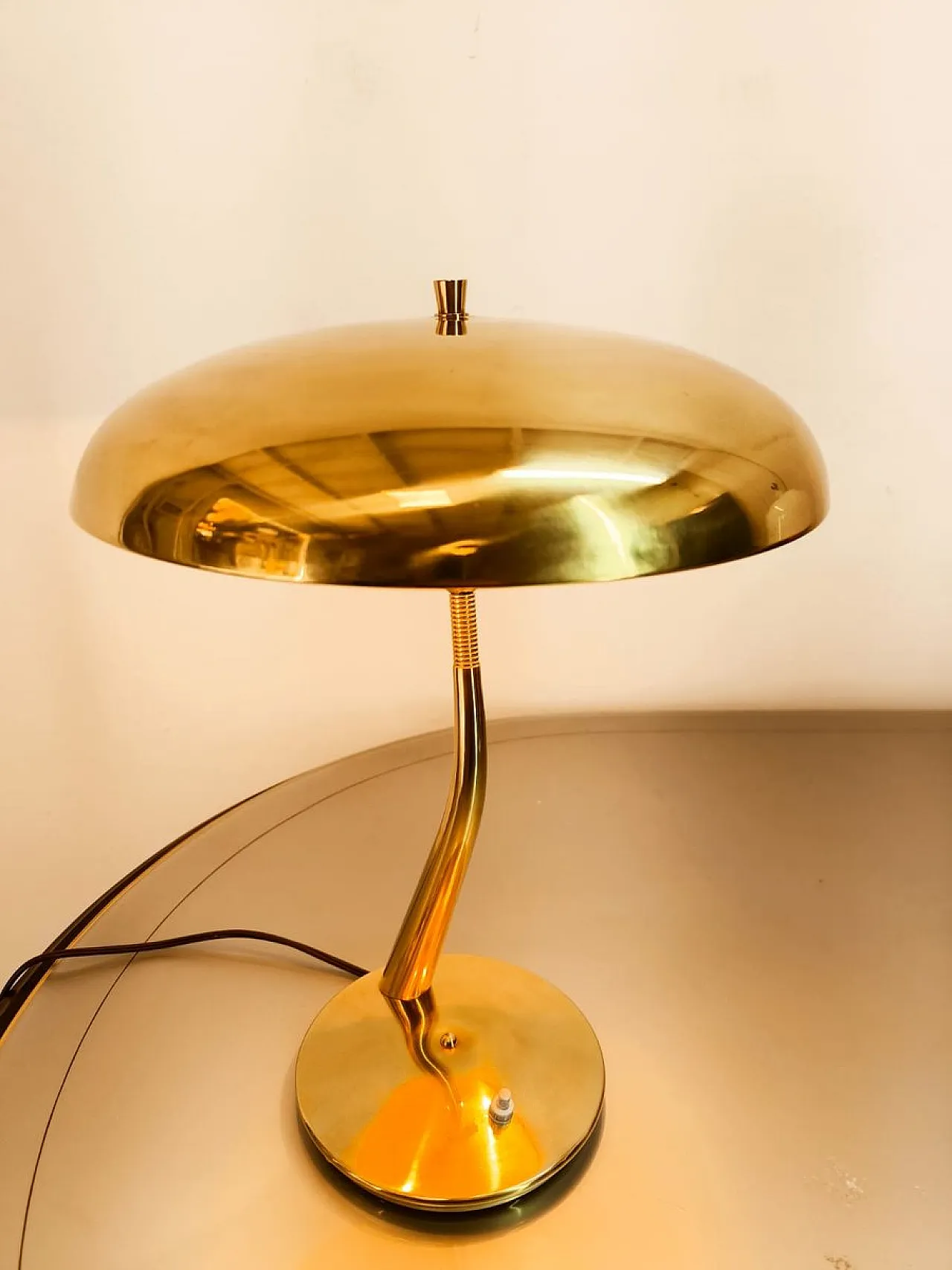 Lampada in ottone di Lumen Milano, anni '50 9
