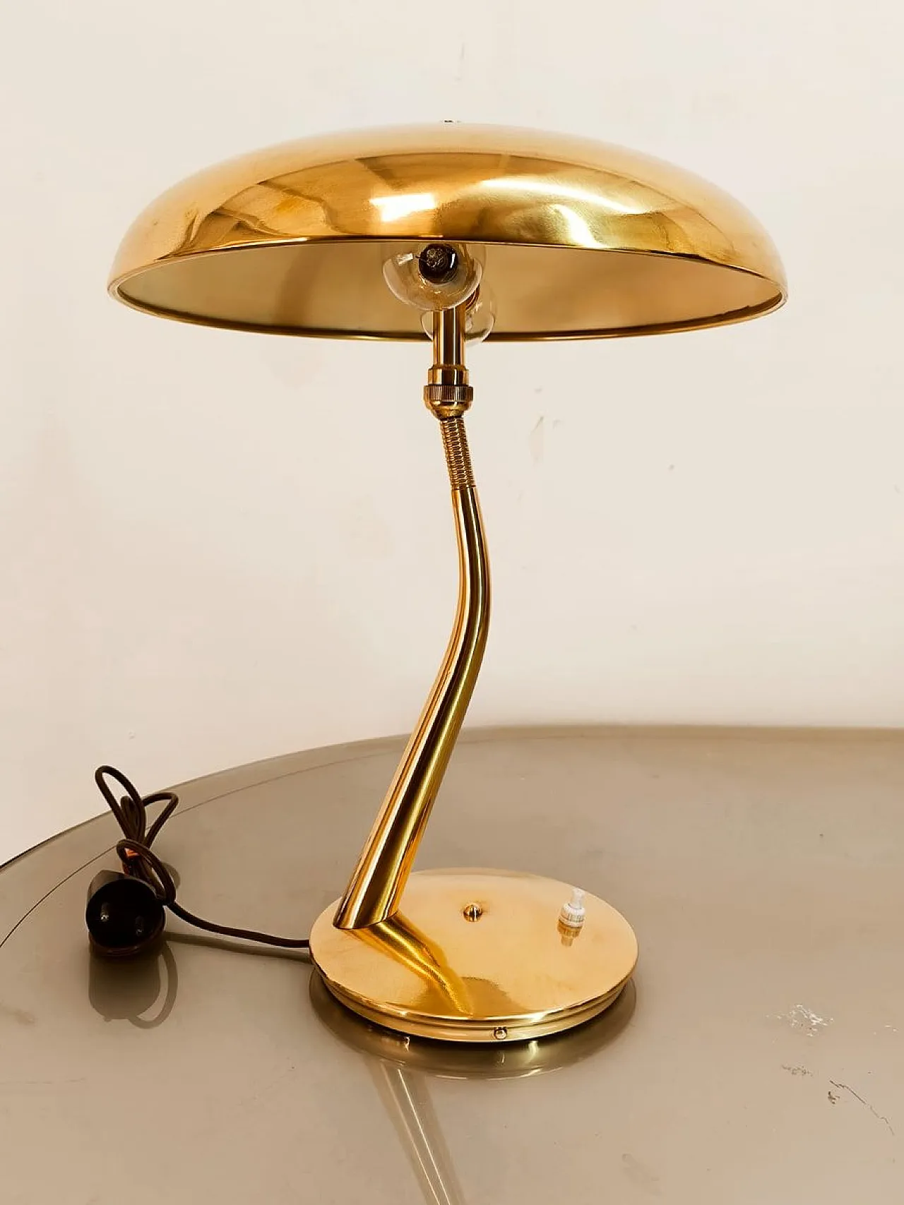 Lampada in ottone di Lumen Milano, anni '50 16