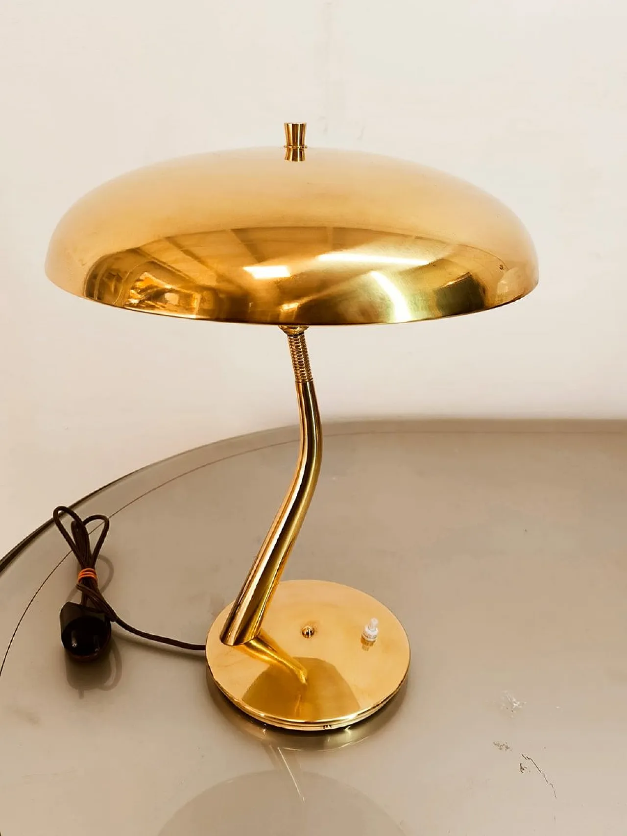 Lampada in ottone di Lumen Milano, anni '50 17
