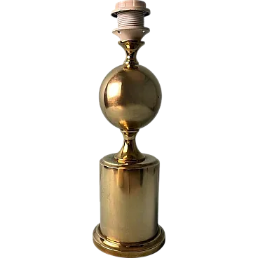 Lampada da tavolo in ottone in stile Barbier, anni '60