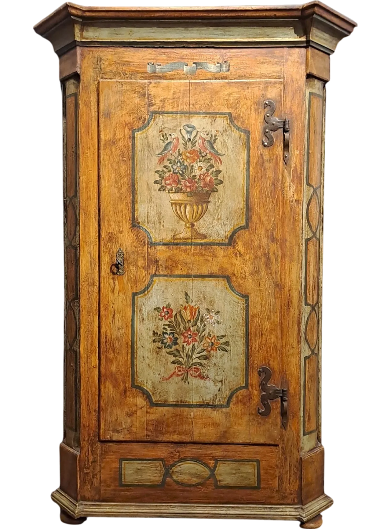 Armadio tirolese ad un'anta dipinto, '800 11