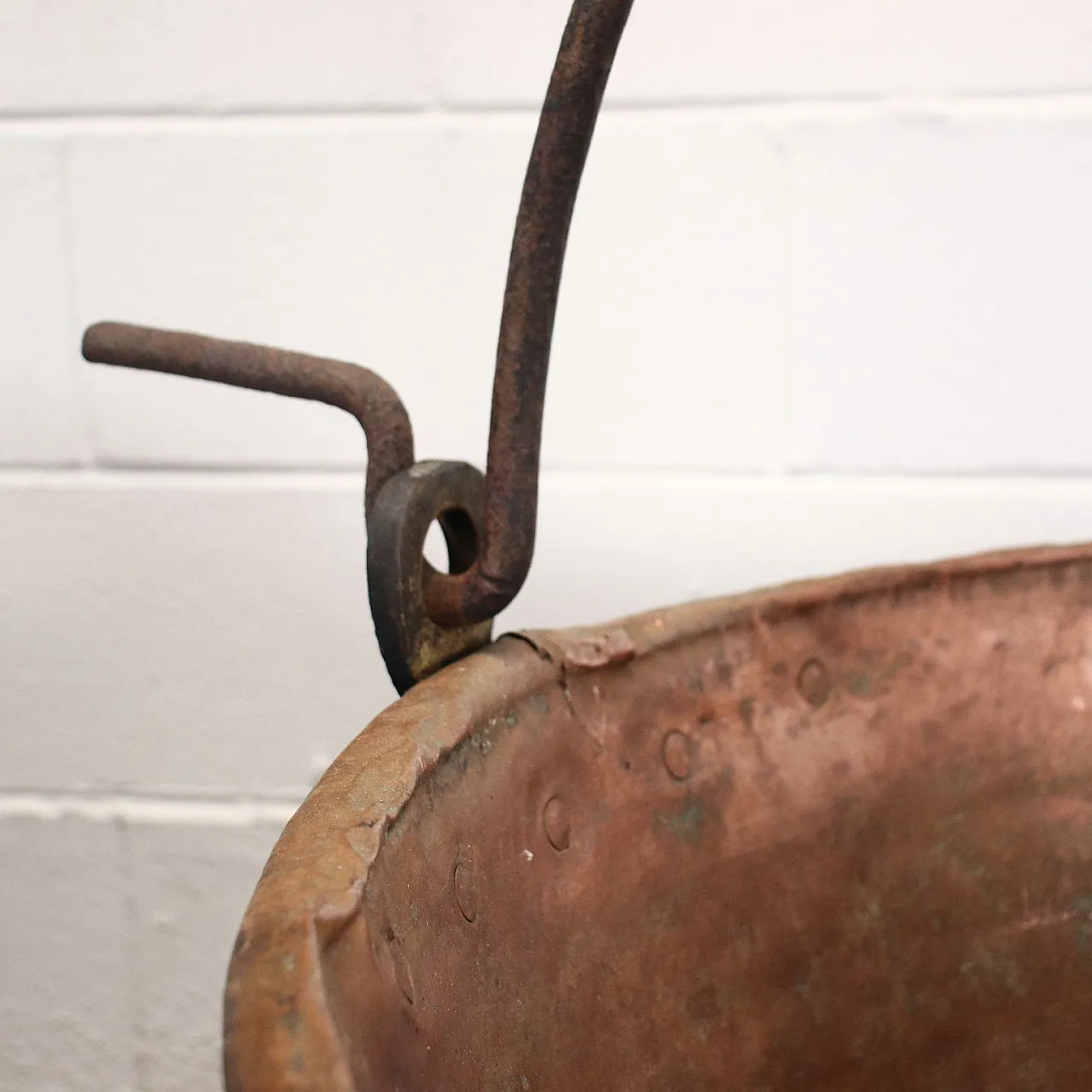 7 Copper pots and pans with handles 5