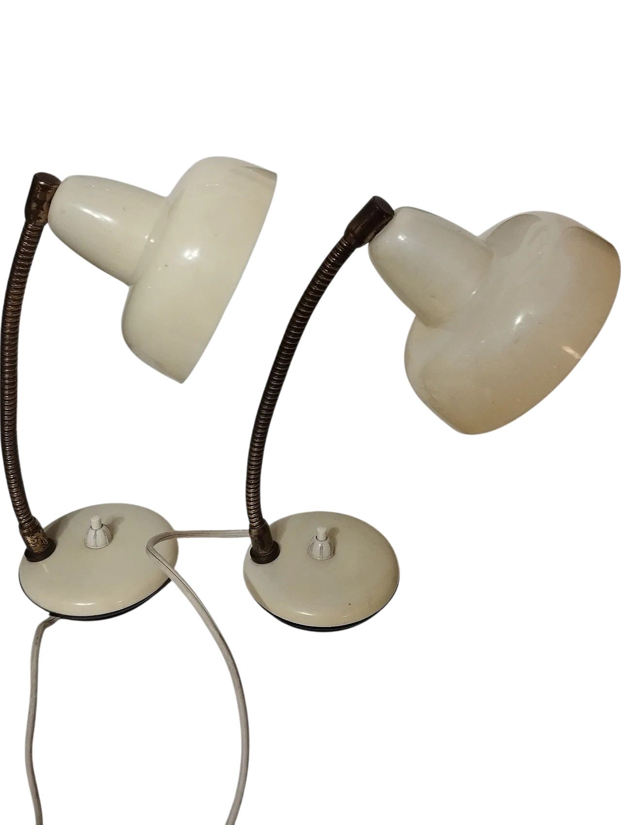 2 table lamps 60s 16