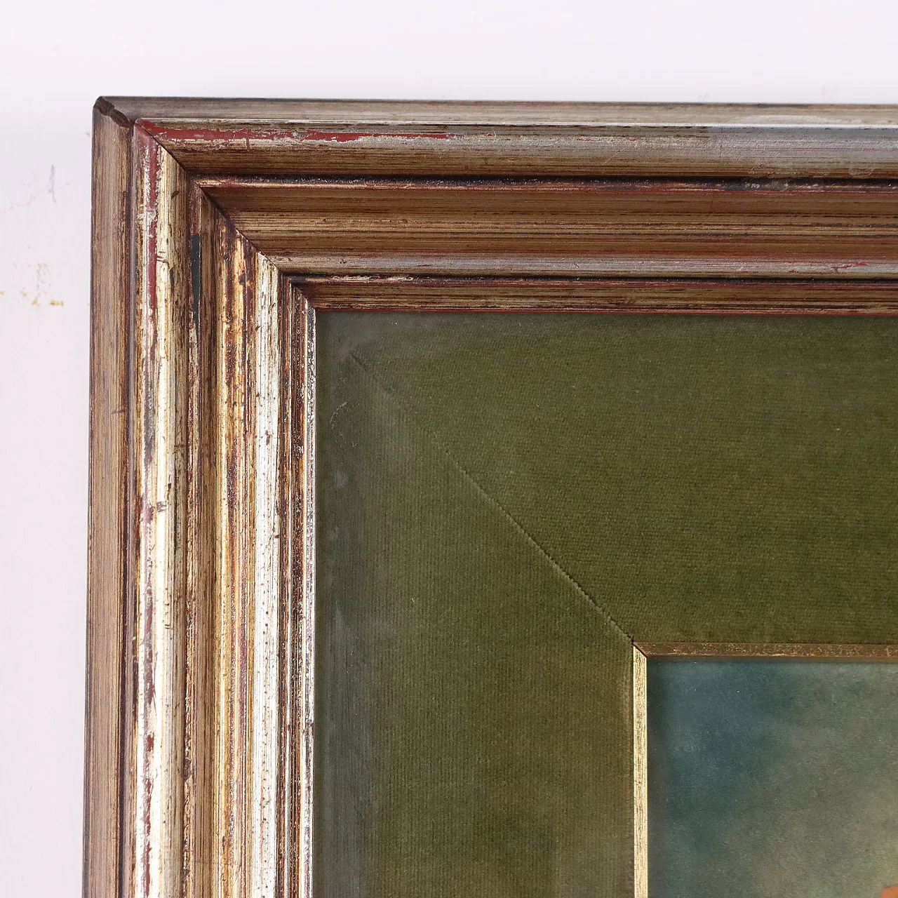 Dipinto di Olmedo Mezzoli, olio su faesite, '900 9