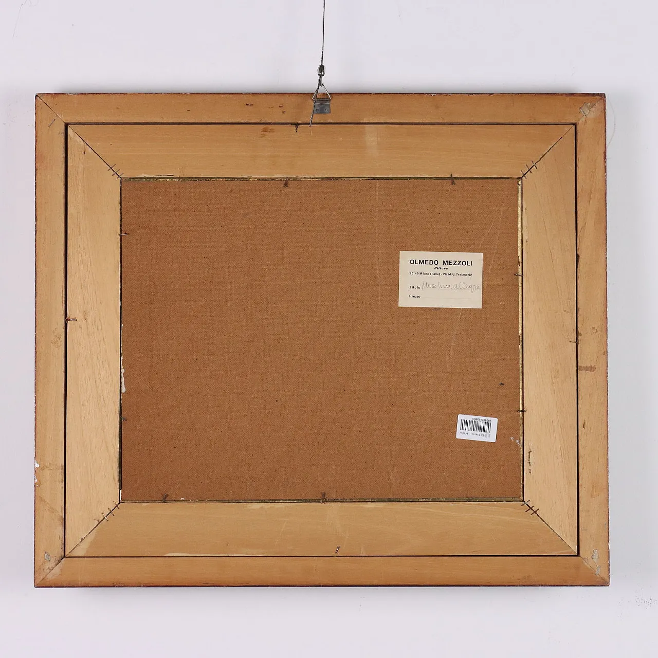 Dipinto di Olmedo Mezzoli, olio su faesite, '900 10