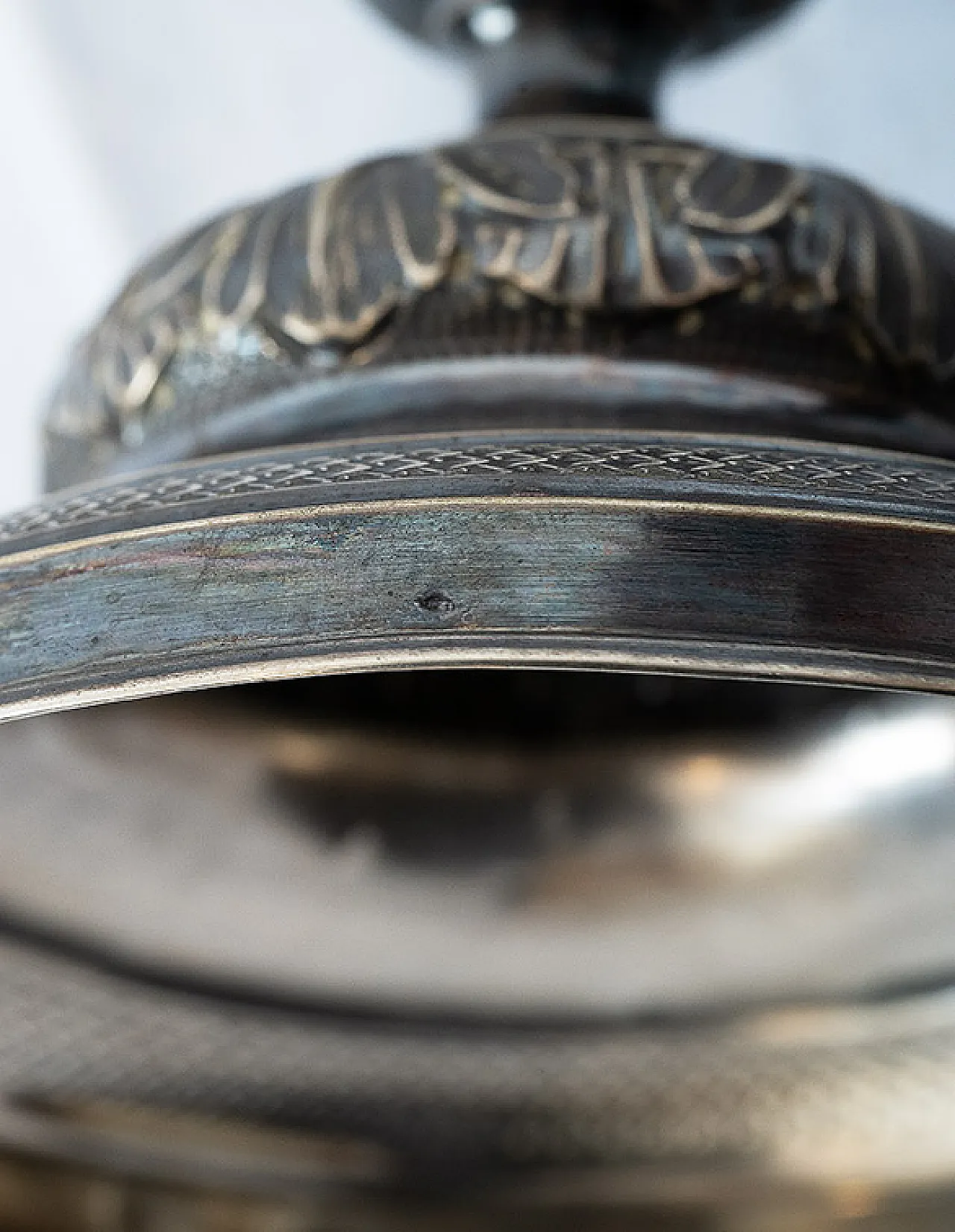 Coppia i candelieri antichi in argento Napoli, primi '800 4