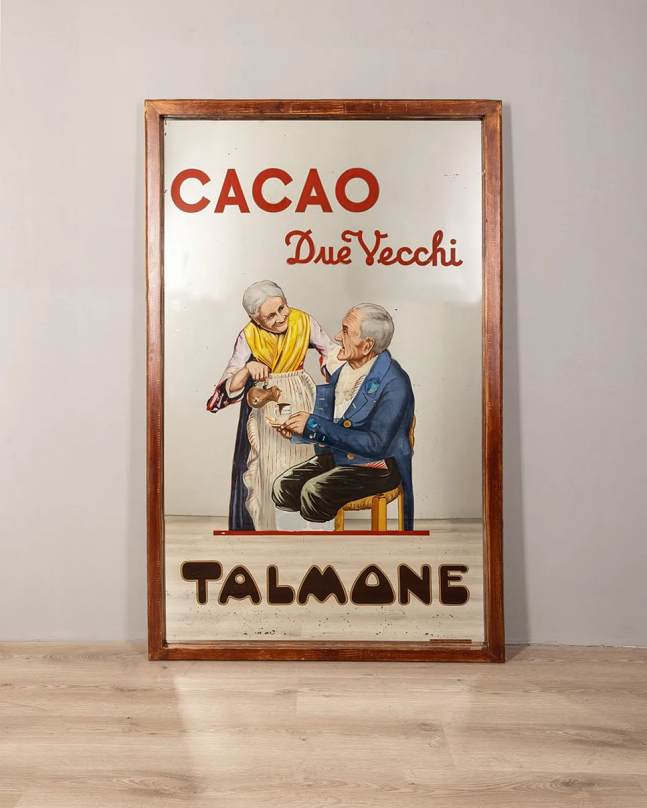 Large window sticker Cocoa Talmone Due Vecchi, 1960s 1