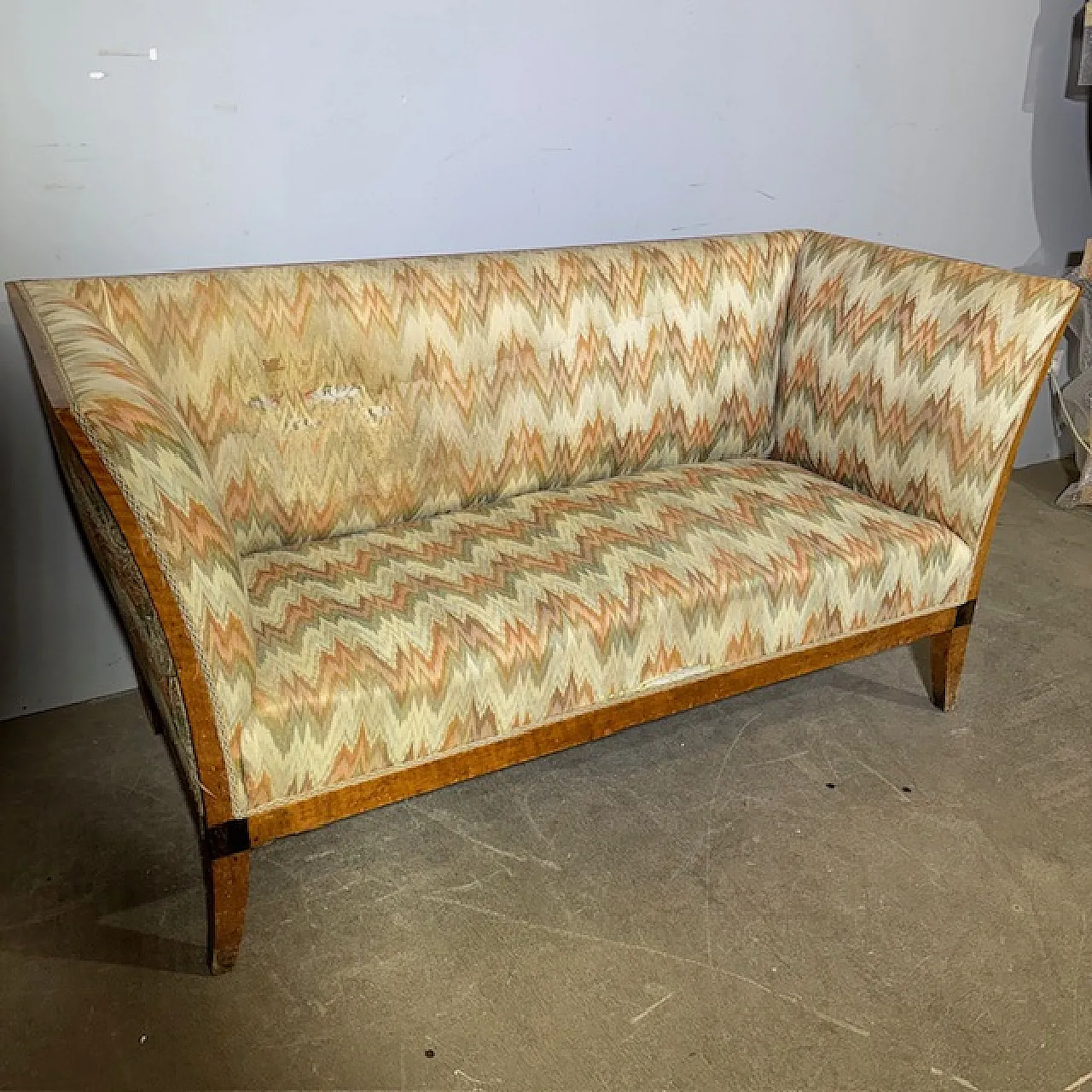 Divano in noce epoca Luigi XVI, '700 2