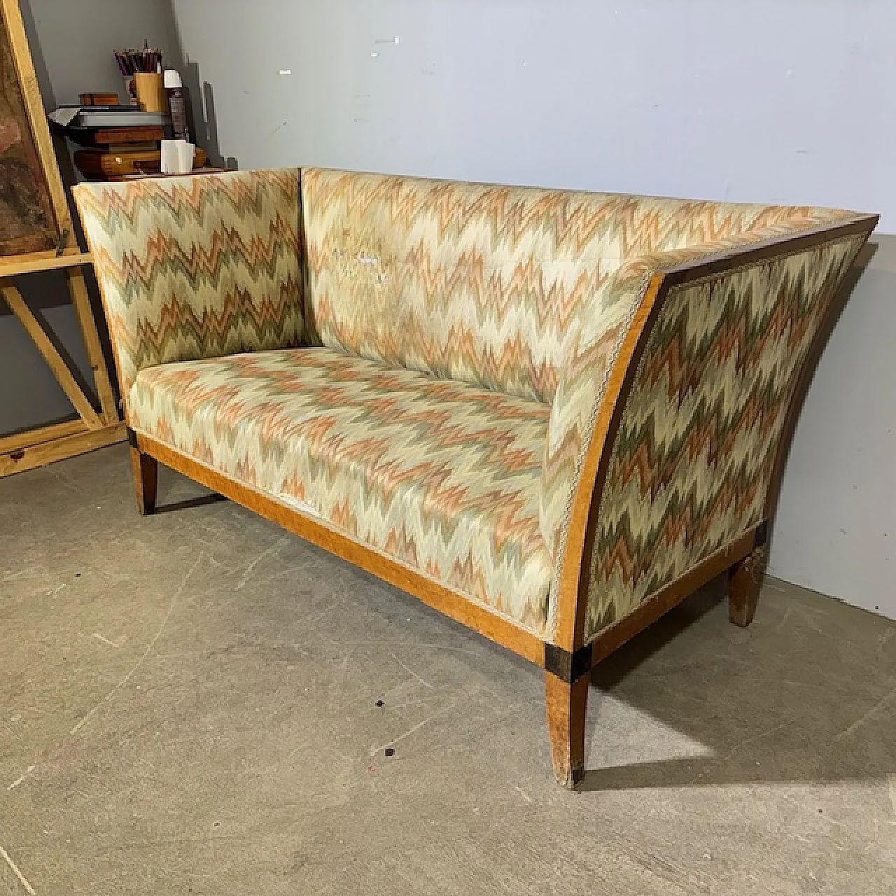 Divano in noce epoca Luigi XVI, '700 4