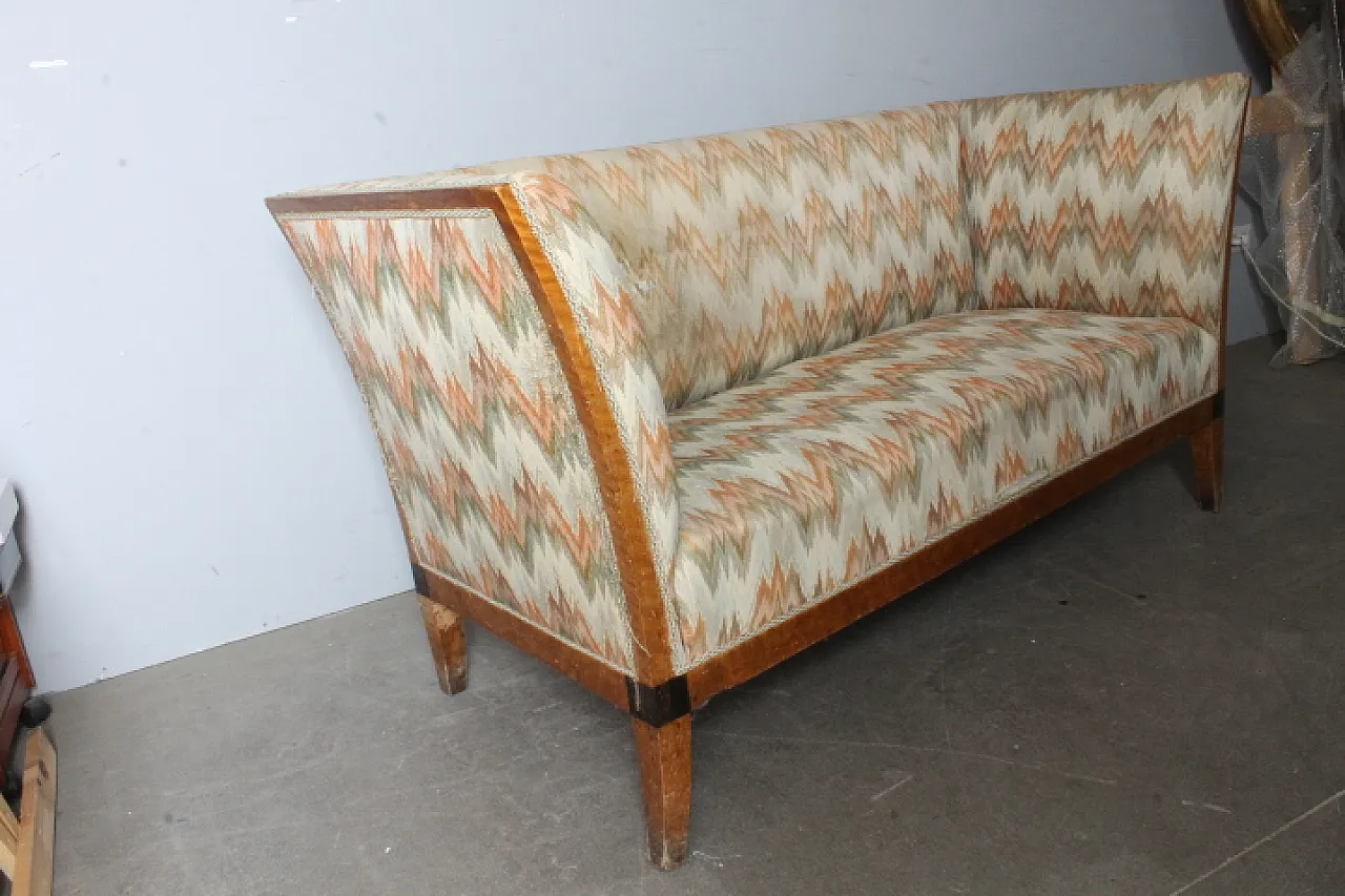 Divano in noce epoca Luigi XVI, '700 8