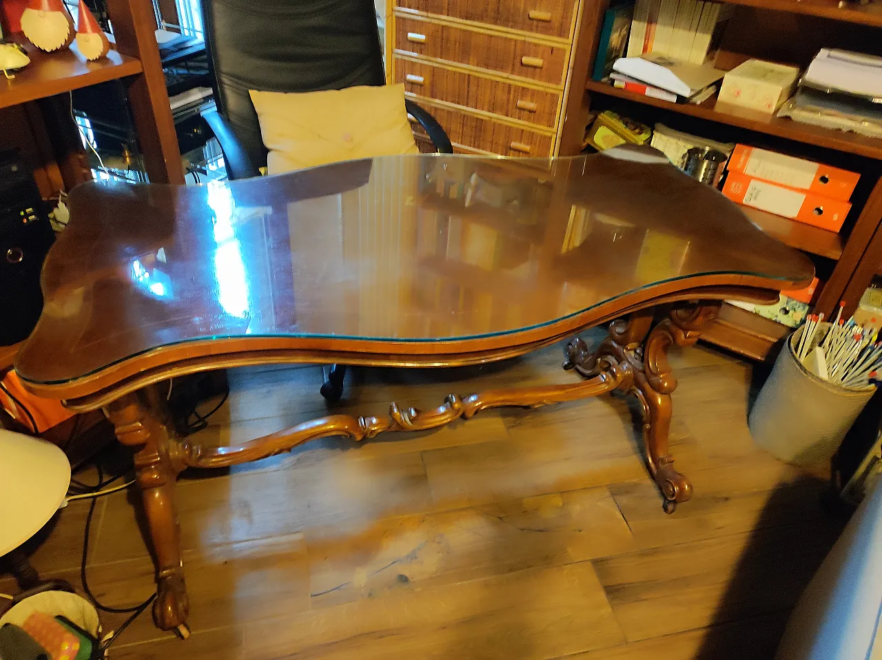 Solid wood table, 70s 1