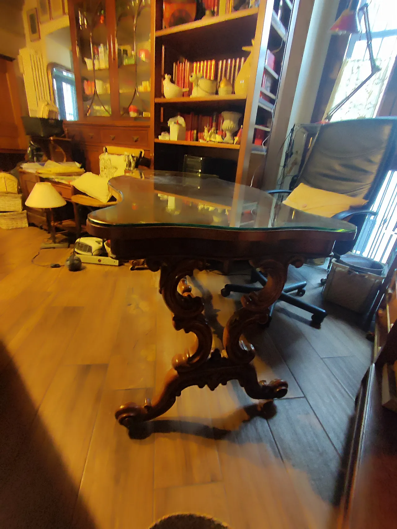 Solid wood table, 70s 3