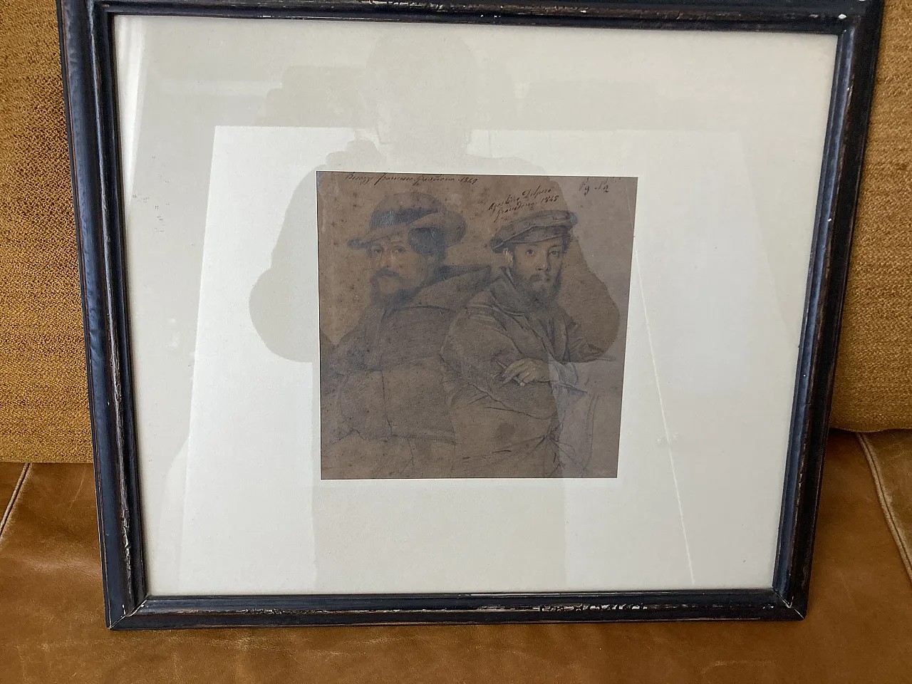 Disegno Personaggi lombardi di A. Protti, '800 1