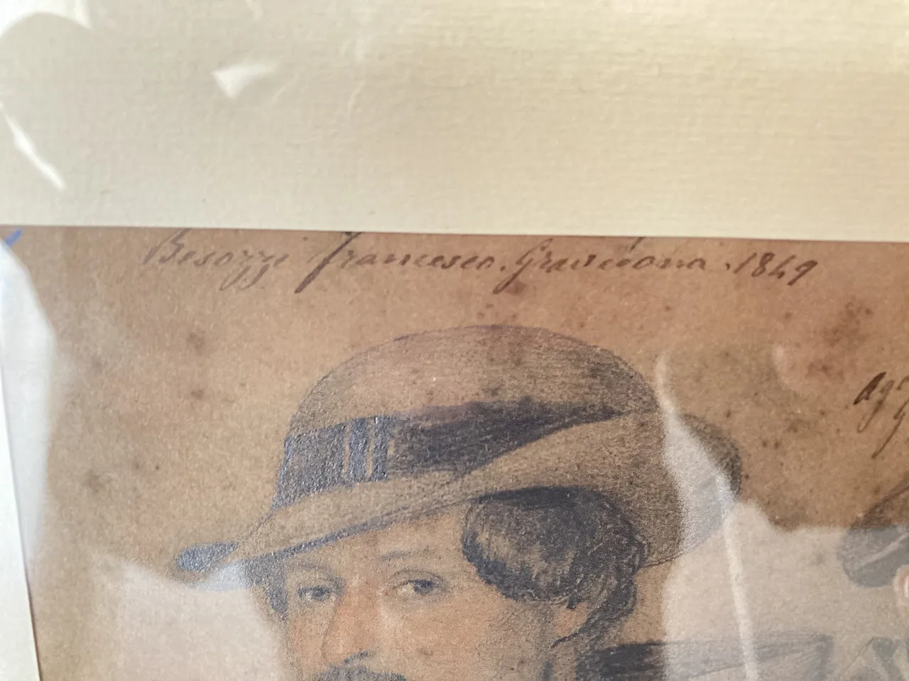 Disegno Personaggi lombardi di A. Protti, '800 5