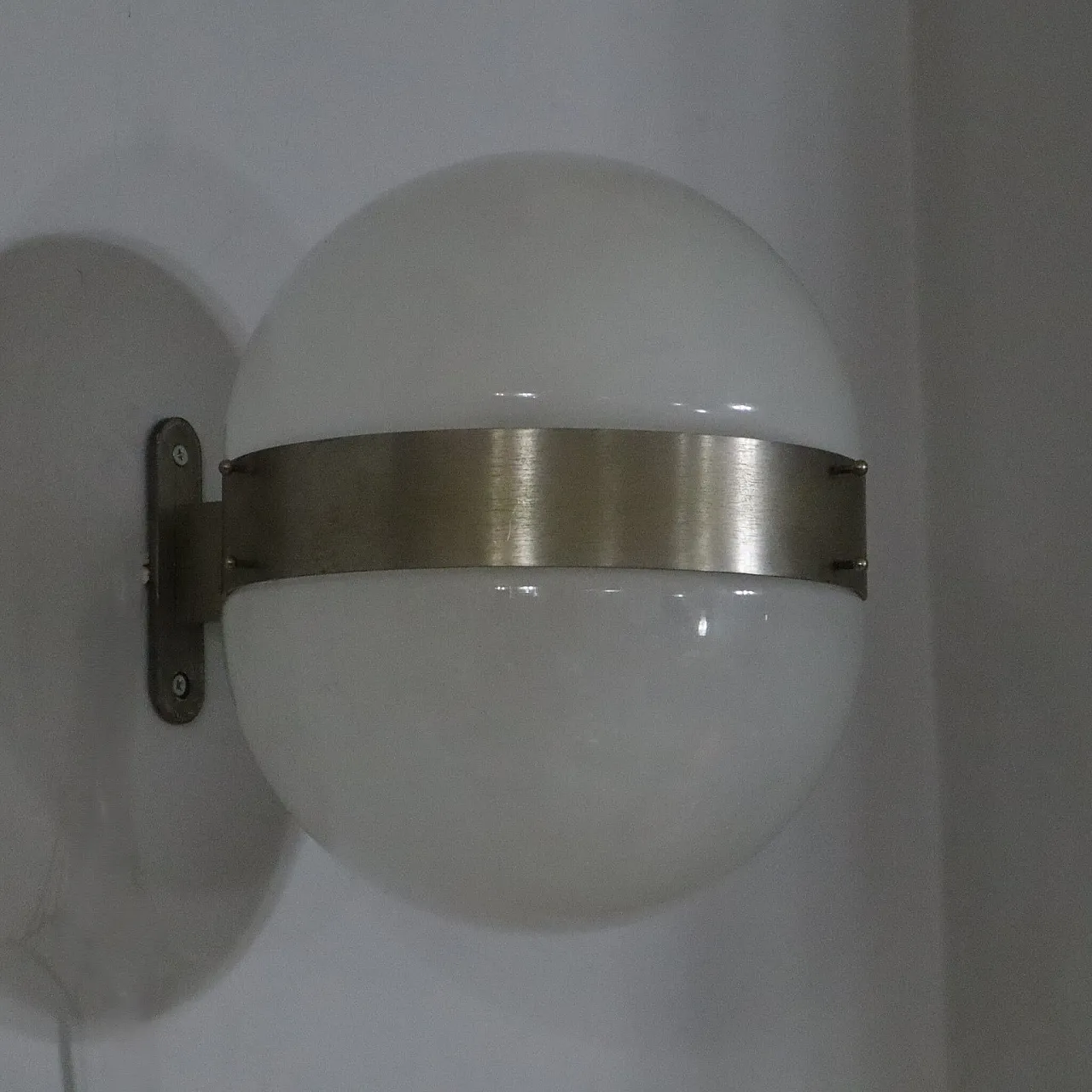 Coppia di applique in vetro di murano by Sergio Mazza per Artemide,70s 8