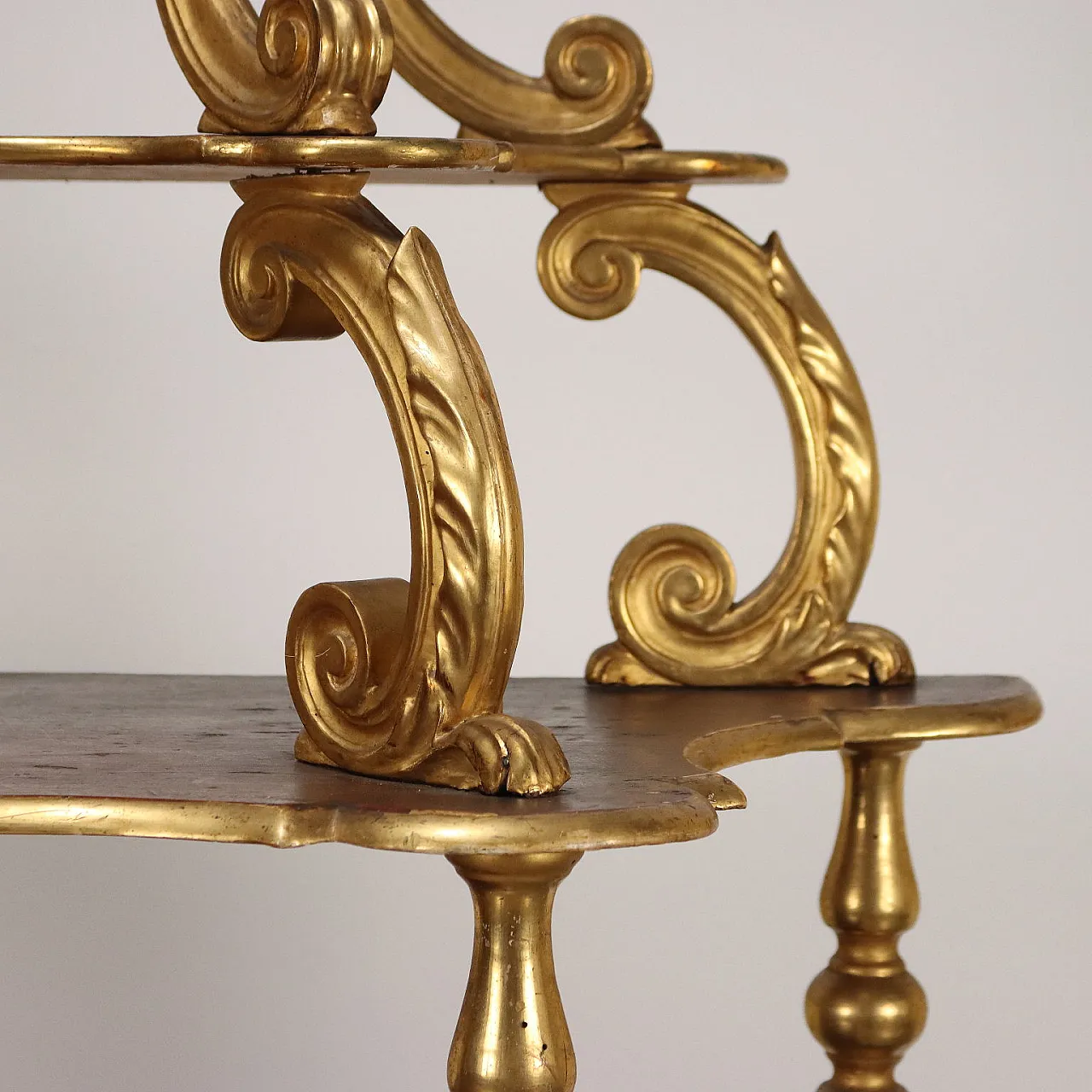 Antique Étagère Carved Wood Italy XIX Century 5
