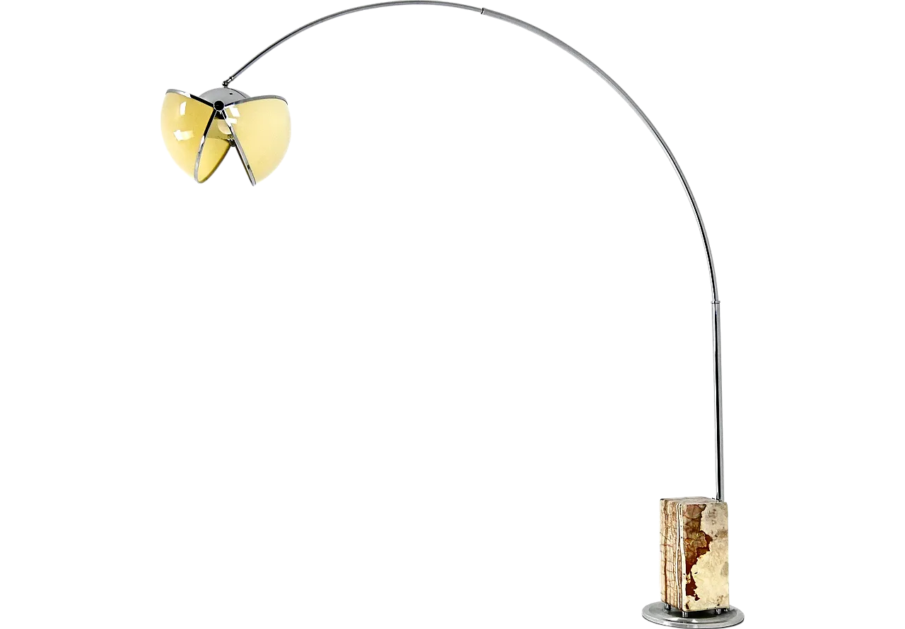 "Pac-Man" lampada da pavimento arco di Superstudio per Poltronova, anni '70 13