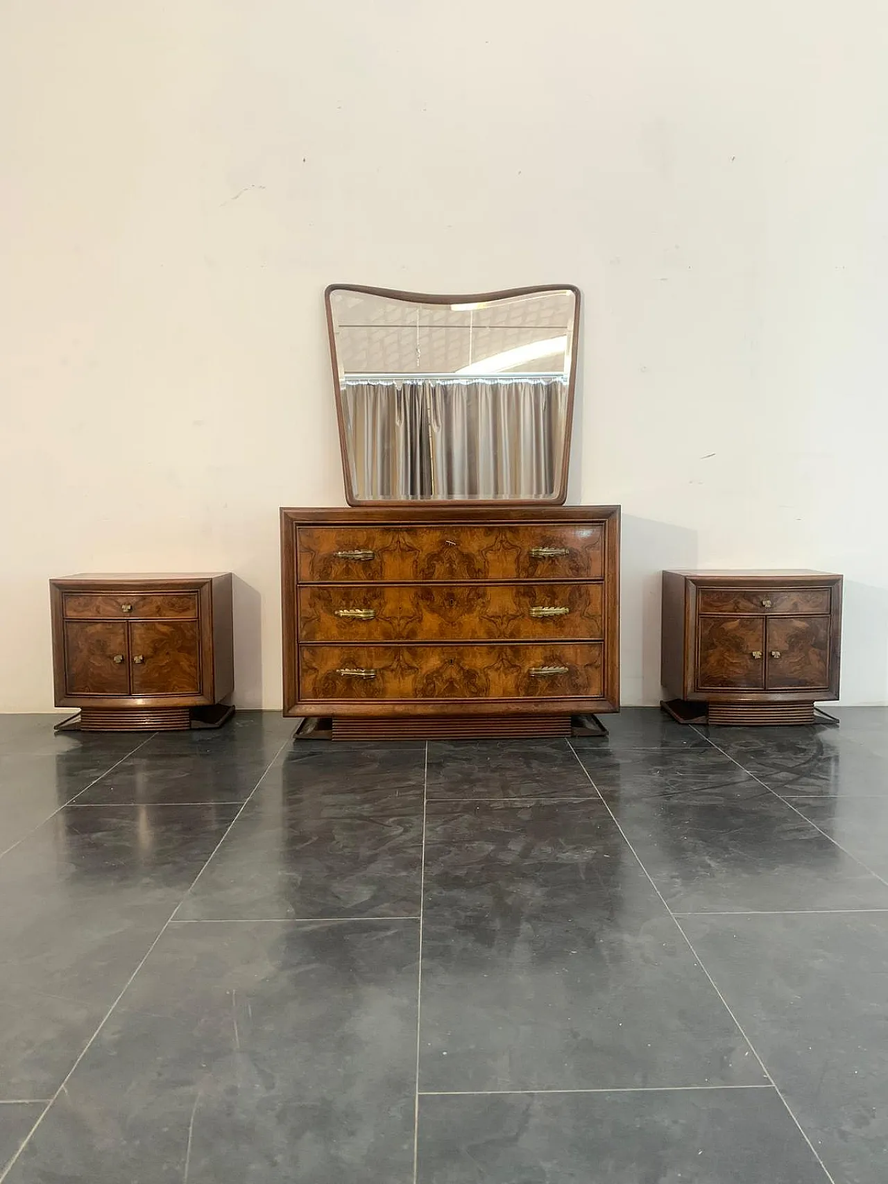 Art Deco set of 4 by Premuda furniture for Lissone, 1930s 1