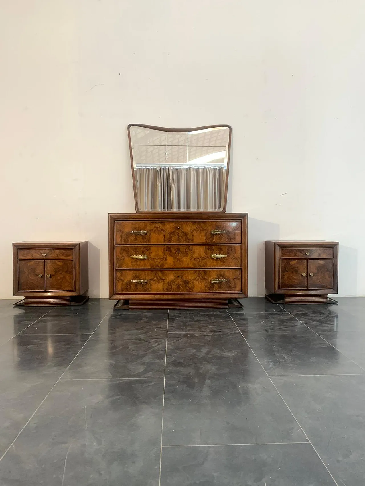 Art Deco set of 4 by Premuda furniture for Lissone, 1930s 2