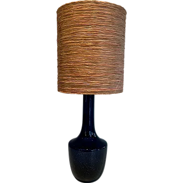 Lampada da tavolo in vetro soffiato, anni '70