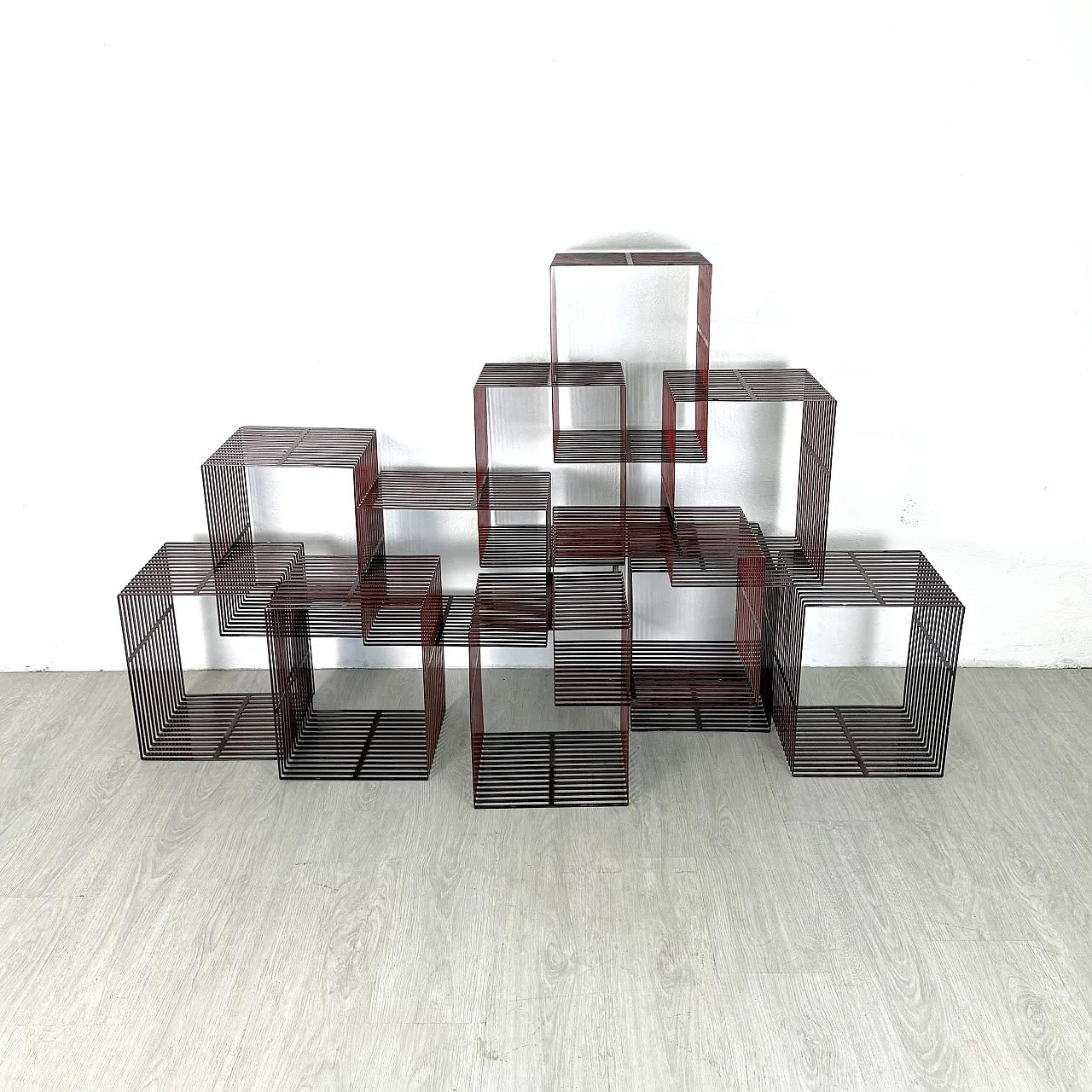 Metal modular bookcase, 90s 2